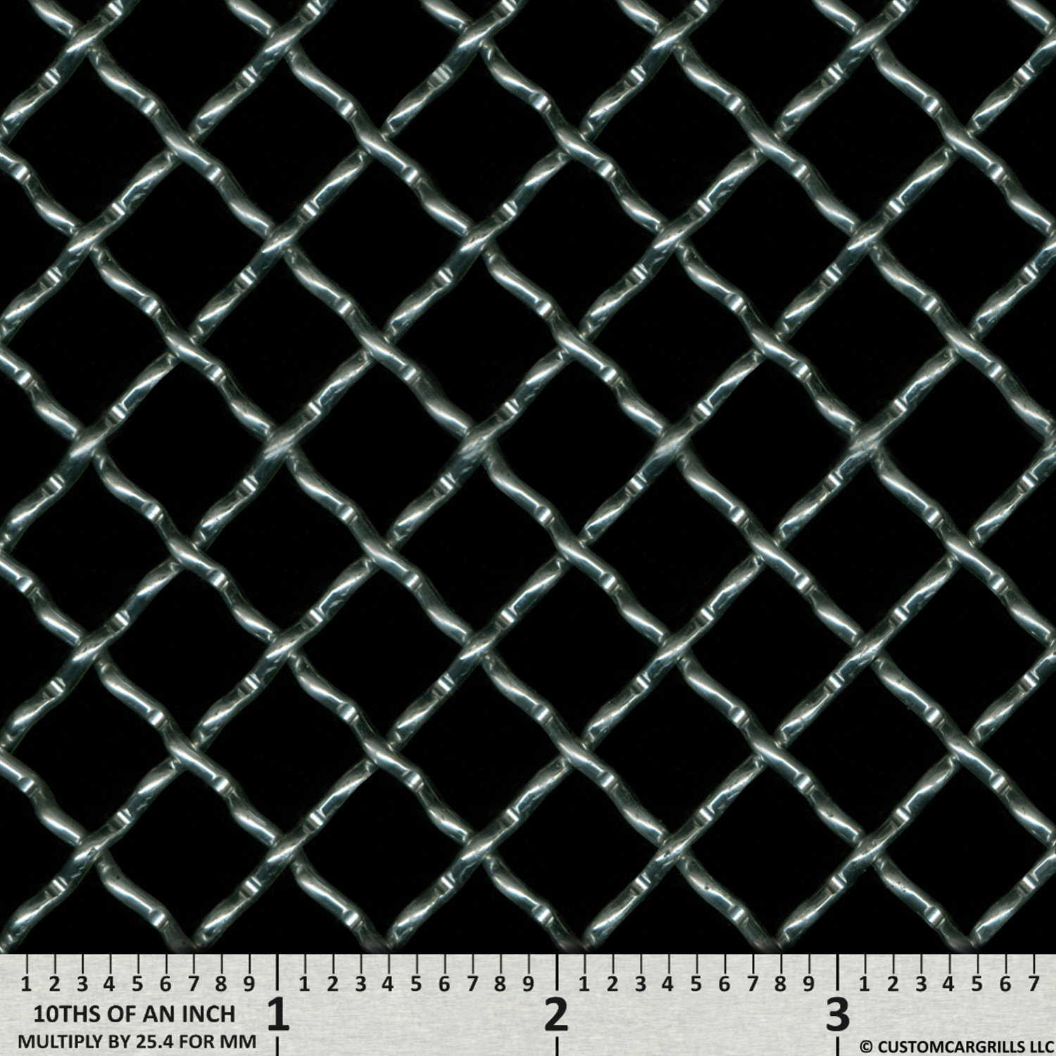 12in. x 48in. Aluminum 0.50 Woven Wire Grill Mesh Sheets - Silver