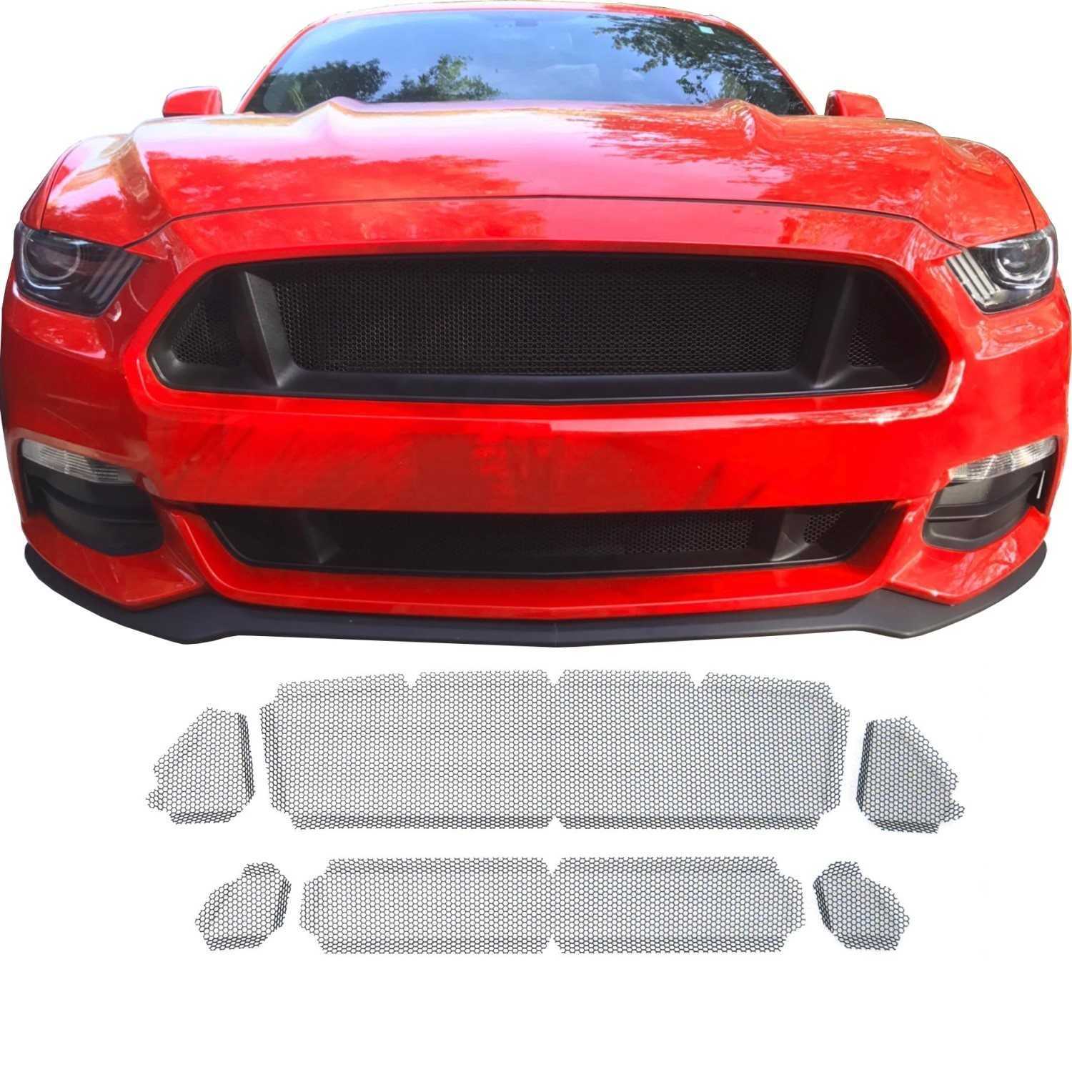 Honeycomb Mesh Grill Kit for 2015 - 2017 Ford Mustang GT