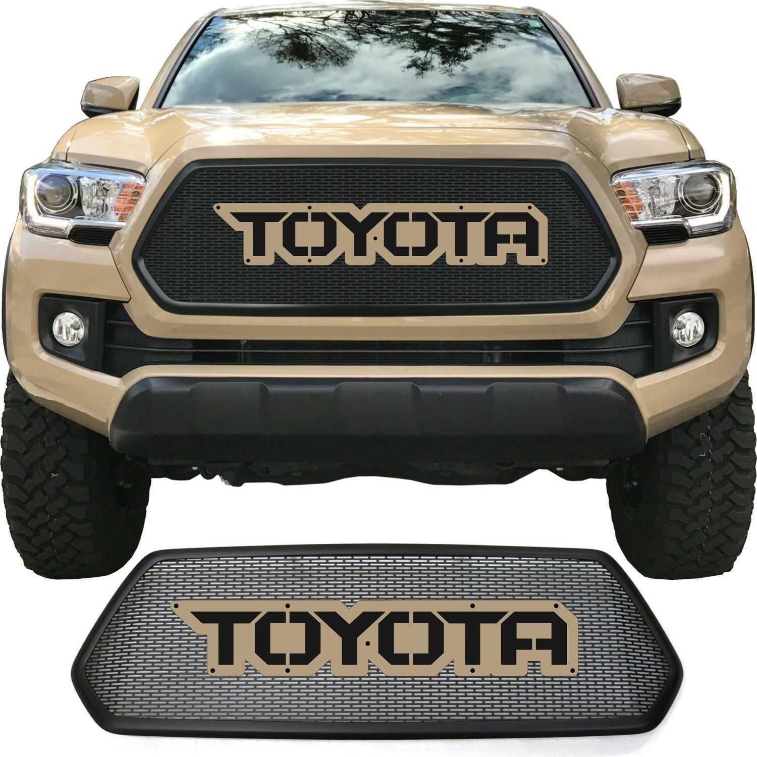 2016 - 2017 Toyota Tacoma Mesh Grill with Bezel and Letter Plate