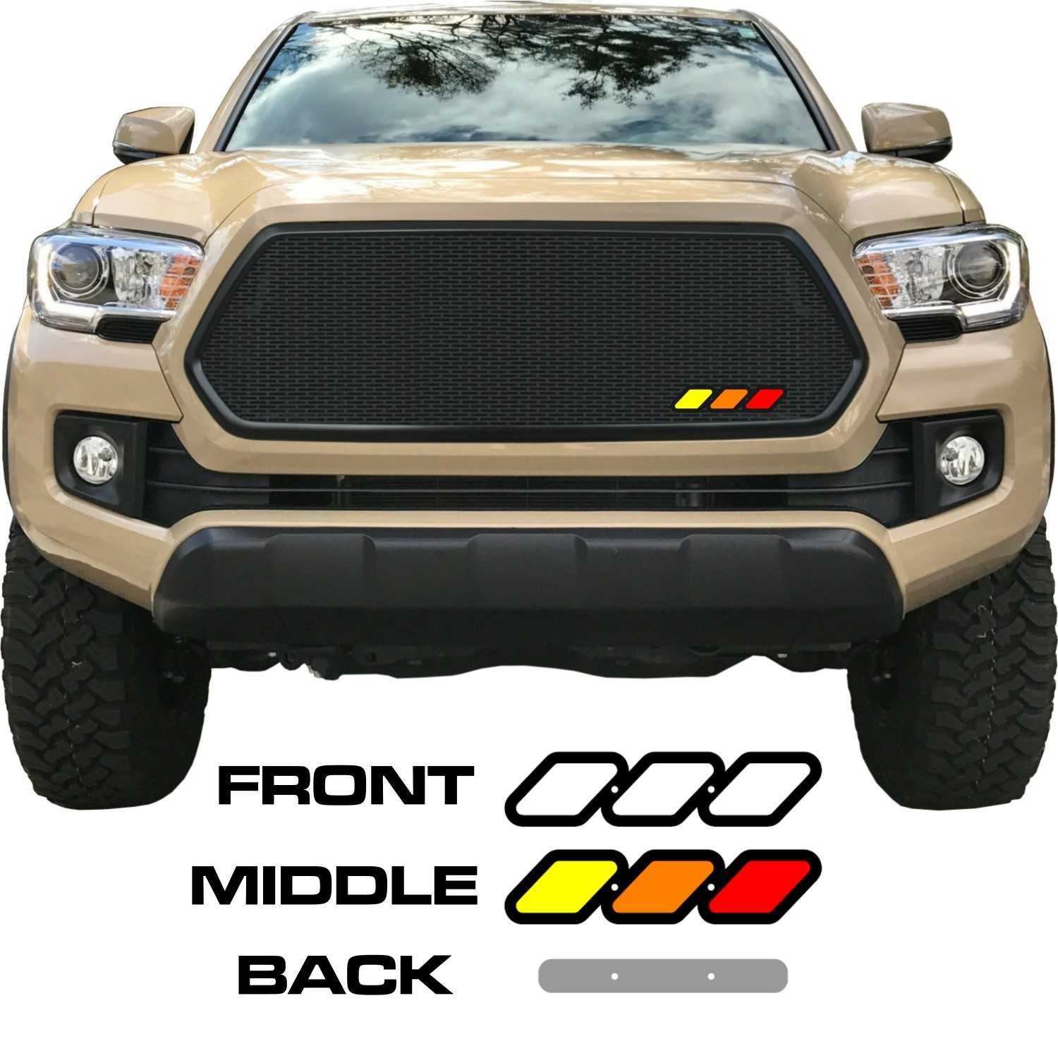 1.75in x 7in Tri-Color Emblem for Toyota Grilles