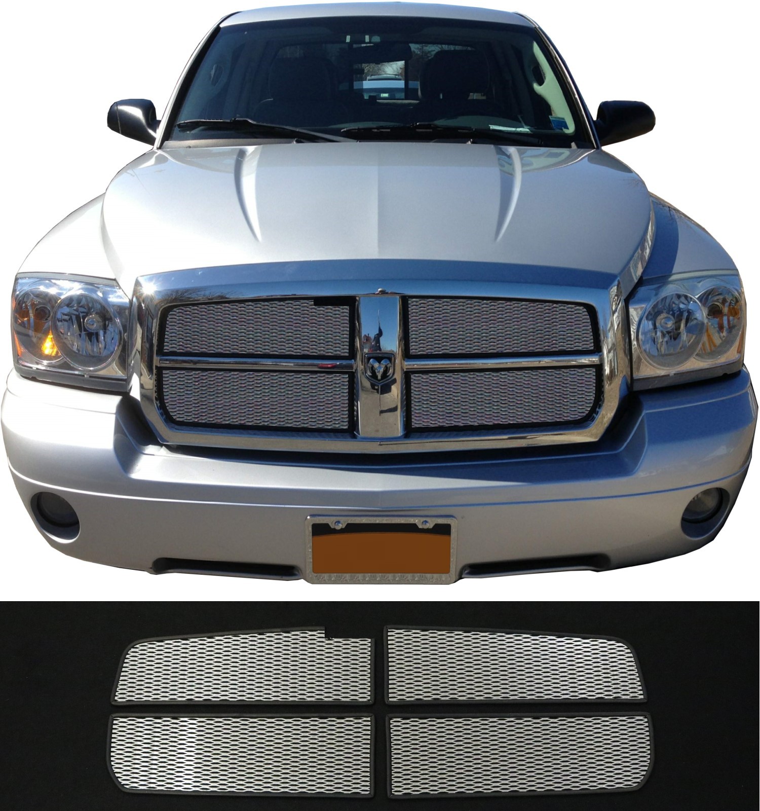 CCG 0507 DODGE DAKOTA DIAMOND EXTREME MESH GRILL GRILLE INSERTS