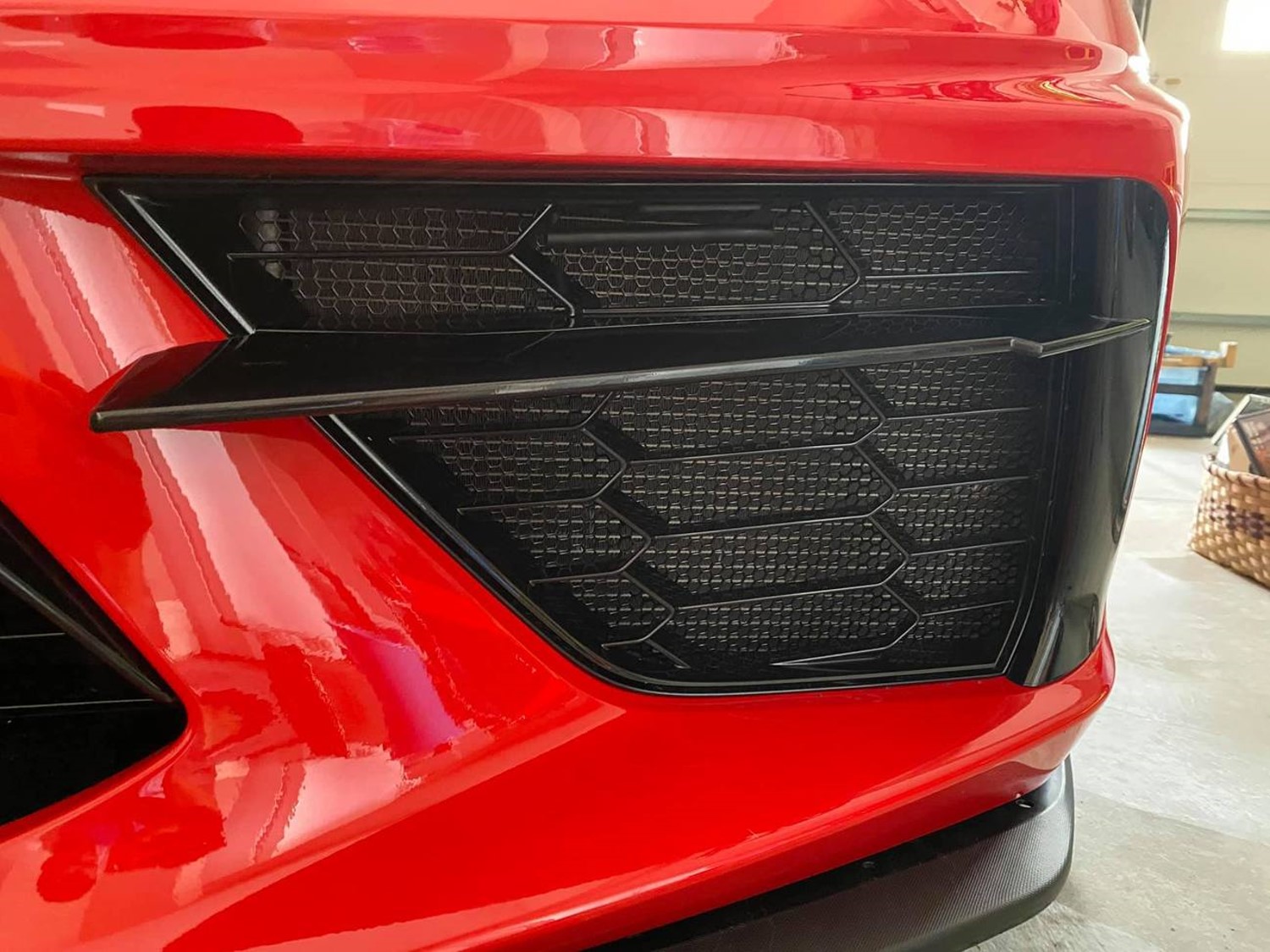 Äußerer Mesh-Grill für Chevrolet Corvette C8 Kühler grill 2020 2021 