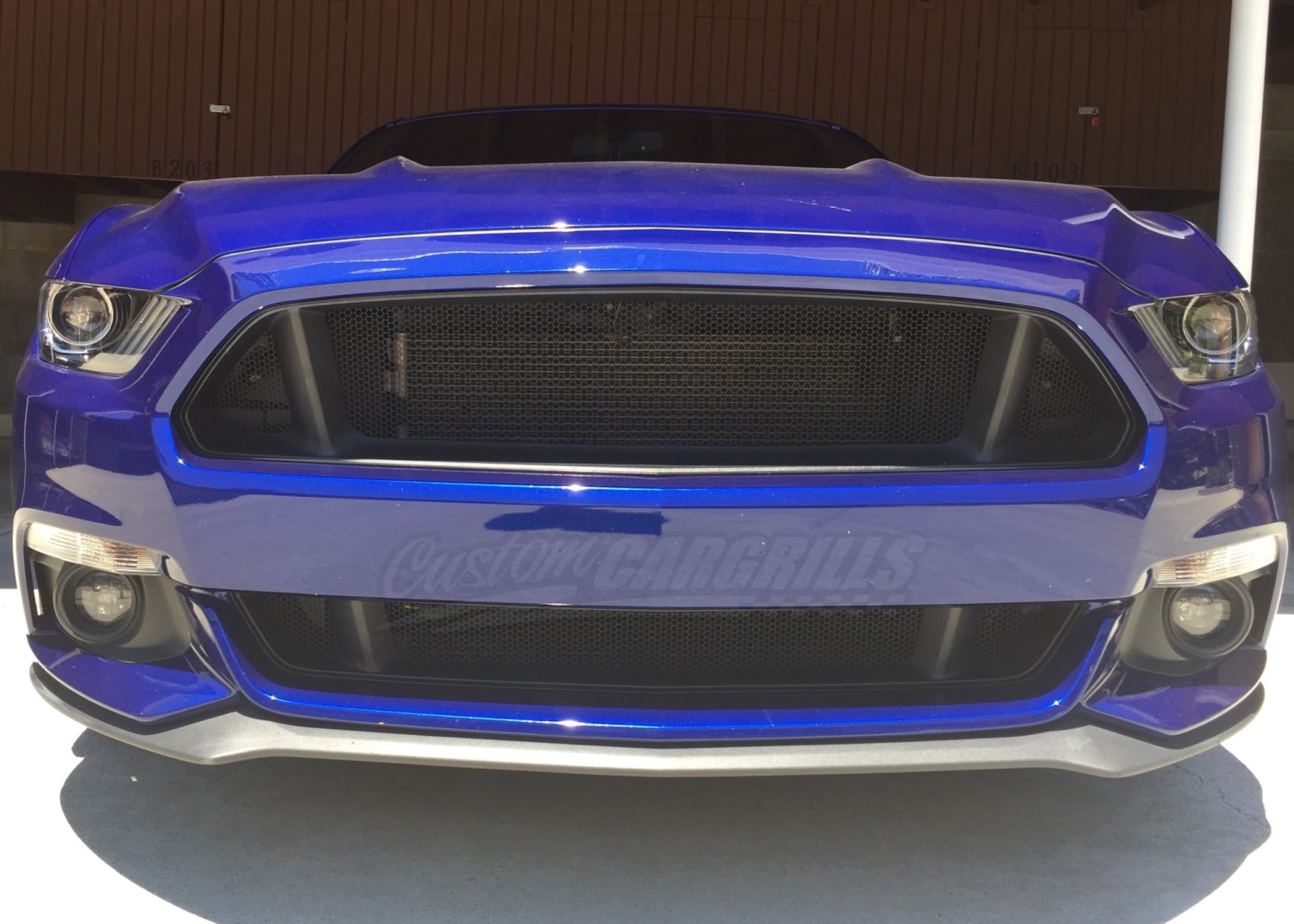 Honeycomb Mesh Grill Kit for 2015 - 2017 Ford Mustang GT #4