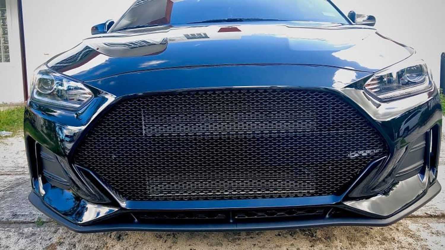 2019 - 2021 Hyundai Veloster Custom Mesh Grill Insert kit by customcargrills