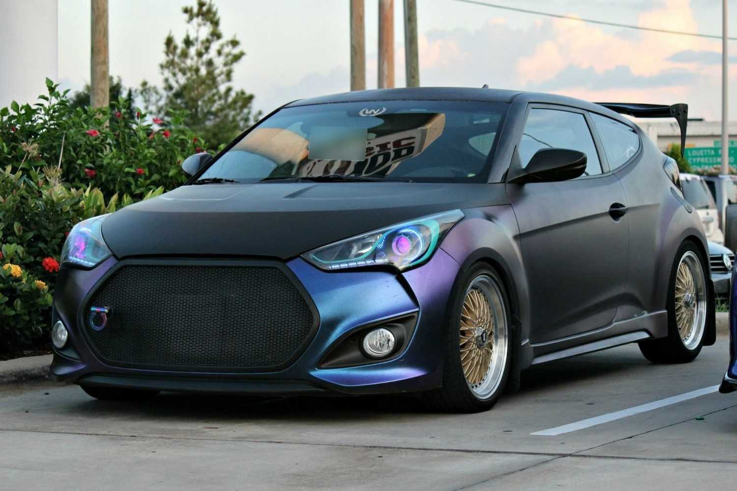 2012 - 2017 Hyundai Veloster Turbo Mesh Grill Insert kit by customcargrills