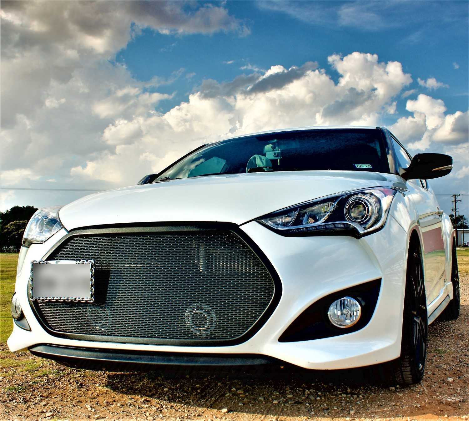 2012 - 2017 Hyundai Veloster Turbo Mesh Grill Insert kit by customcargrills