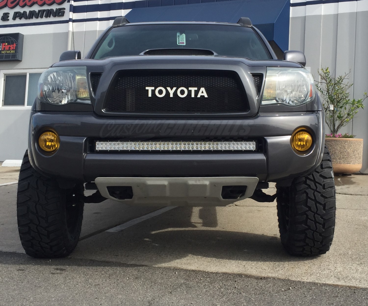 2005 - 2011 Toyota Tacoma Mesh Grill With Toyota Emblem #2