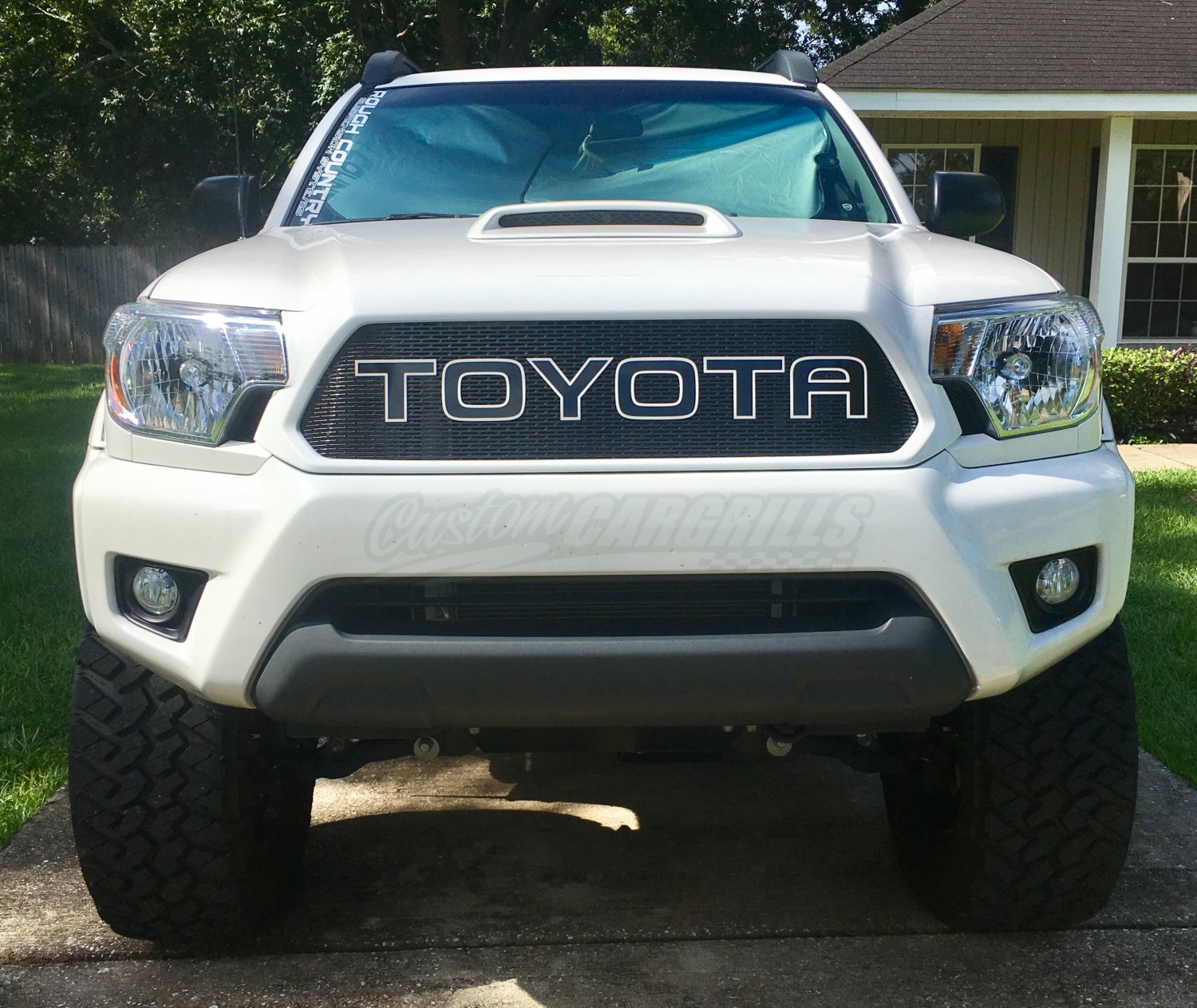 2012 - 2015 Toyota Tacoma Grill Mesh With Rounded Letters #3