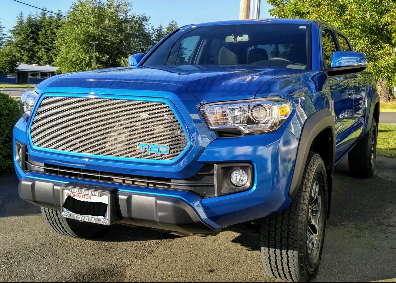 2016 - 2017 Toyota Tacoma Mesh Grill with Bezel and TRD #6