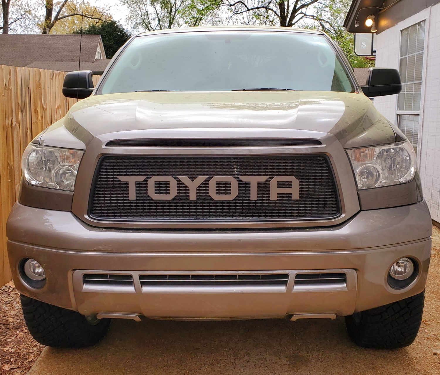 2010 - 2013 Toyota Tundra Grill Mesh with Big Letters #4