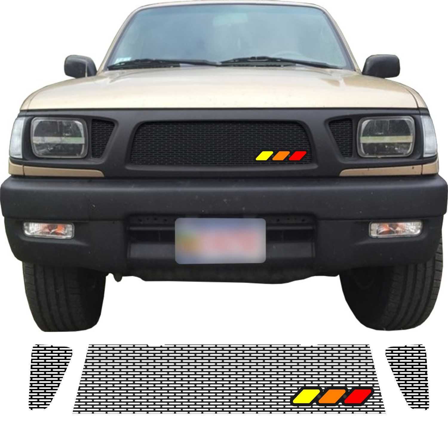 Mesh Grille with Bezel and Tri-Color Emblem for 1995 - 1997 Toyota Tacoma