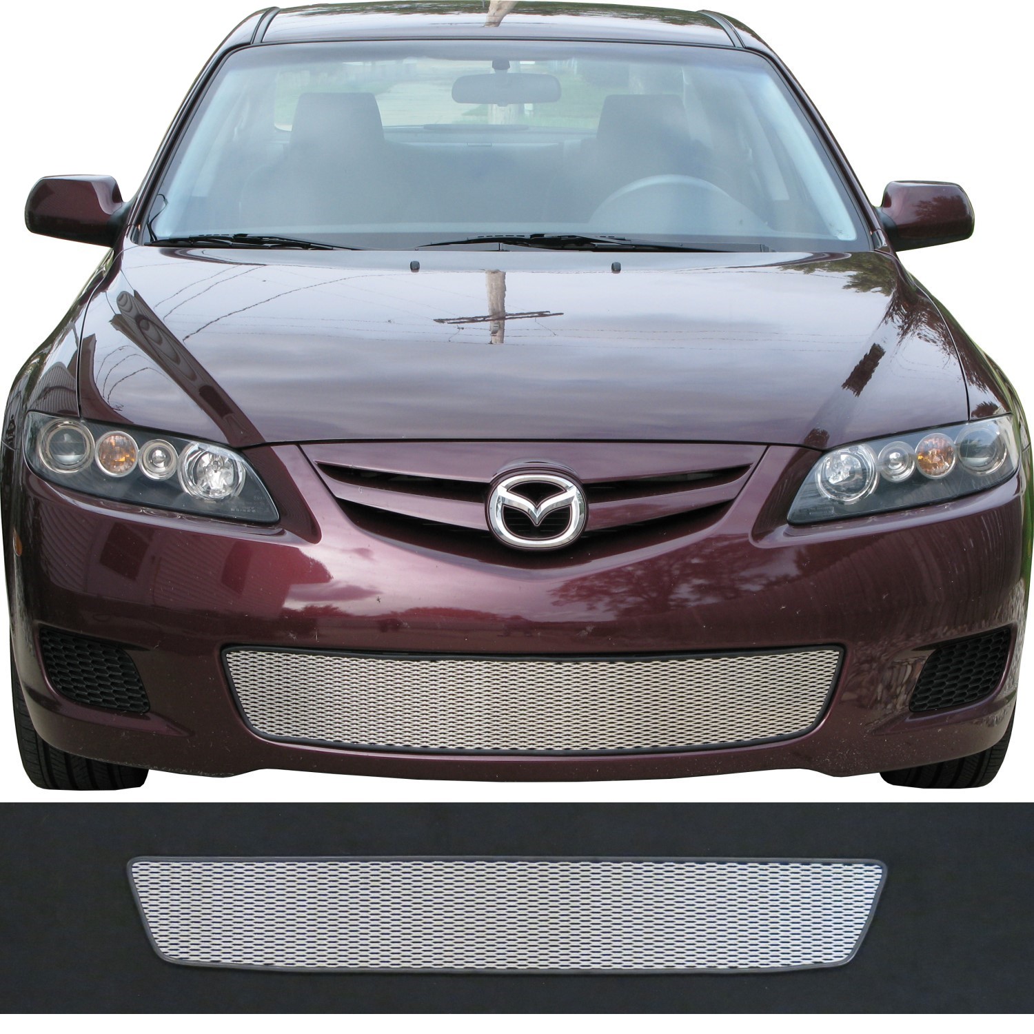 2006 - 2008 Mazda 6 - Sedan Mesh Grill Kit #1