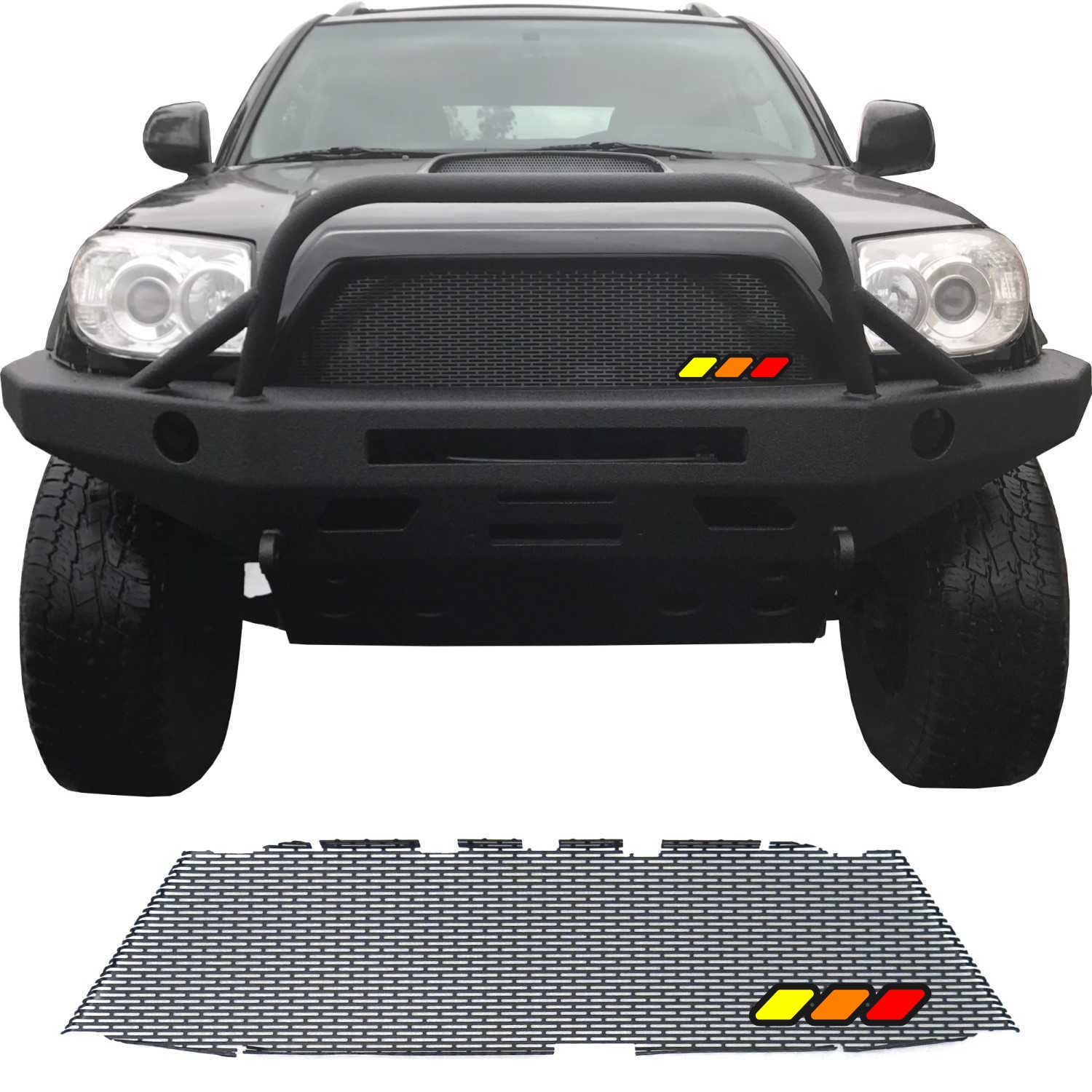 Mesh Grill with Tri-Color Emblem for 2006 - 2009 Toyota 4Runner