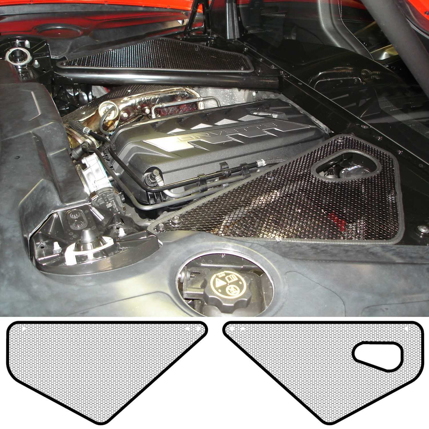 2020 - 2023 Chevy Corvette C8 Mesh Engine Covers #1