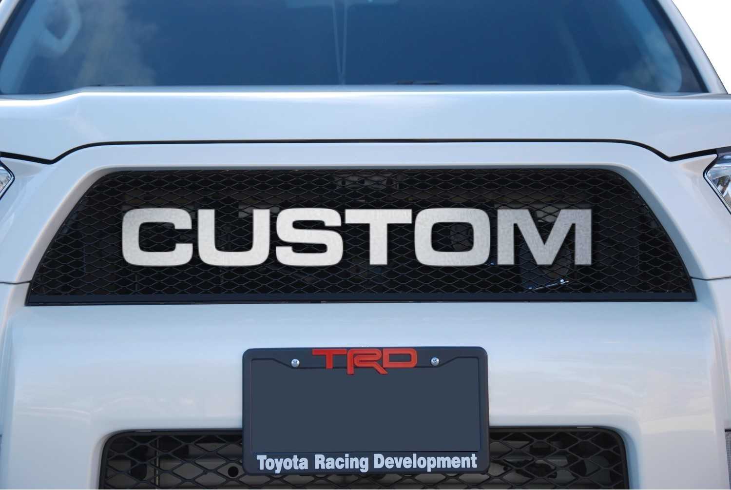 Custom Plasma Cut Aluminum Grill Lettering