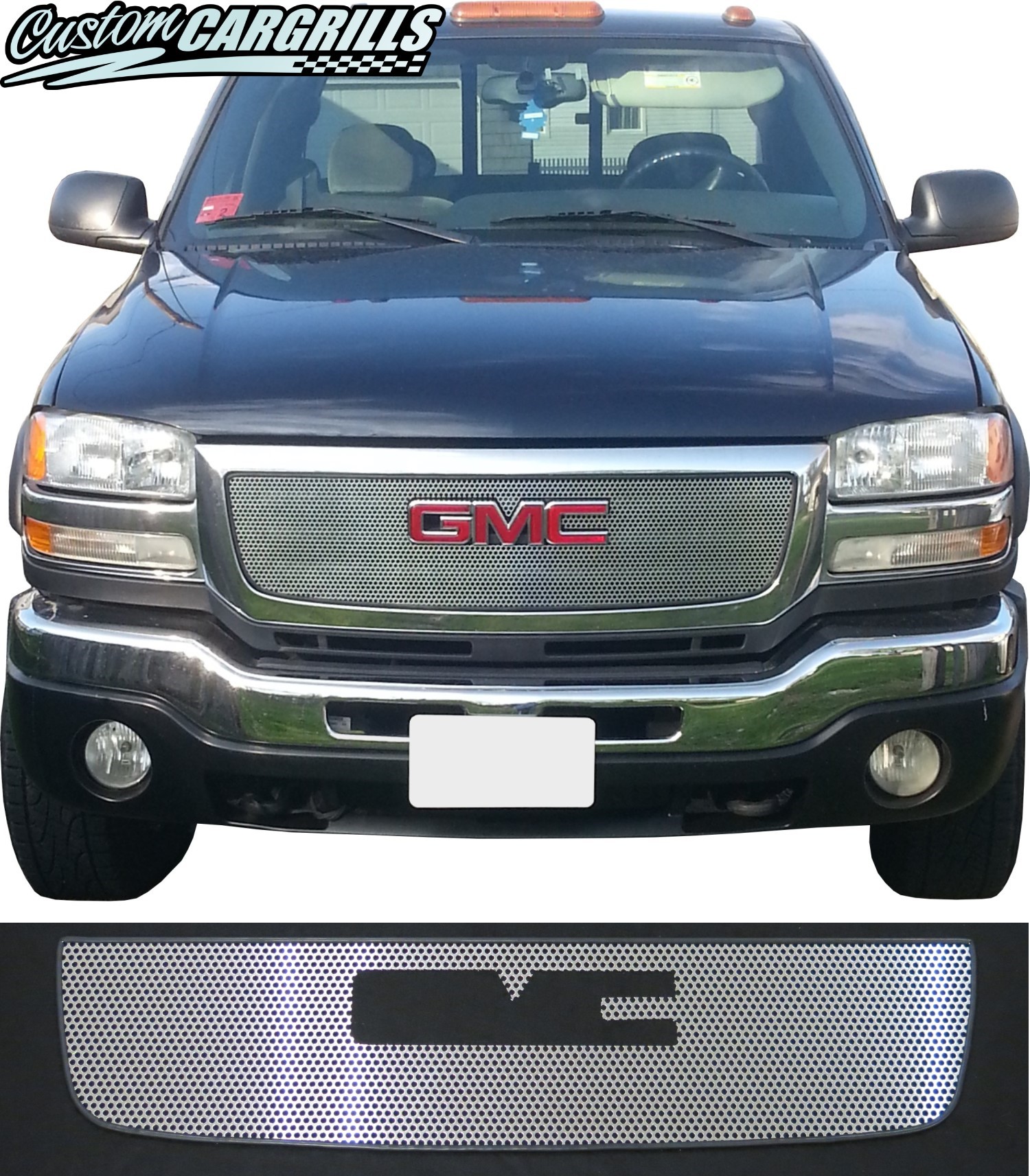 Gmc Grille Gloss Black Front Upper Grille Trim For 2011-2014 GMC Sierra 2500HD/3500HD - Replaces GM1235119 Grill Gmc Sierra 2012