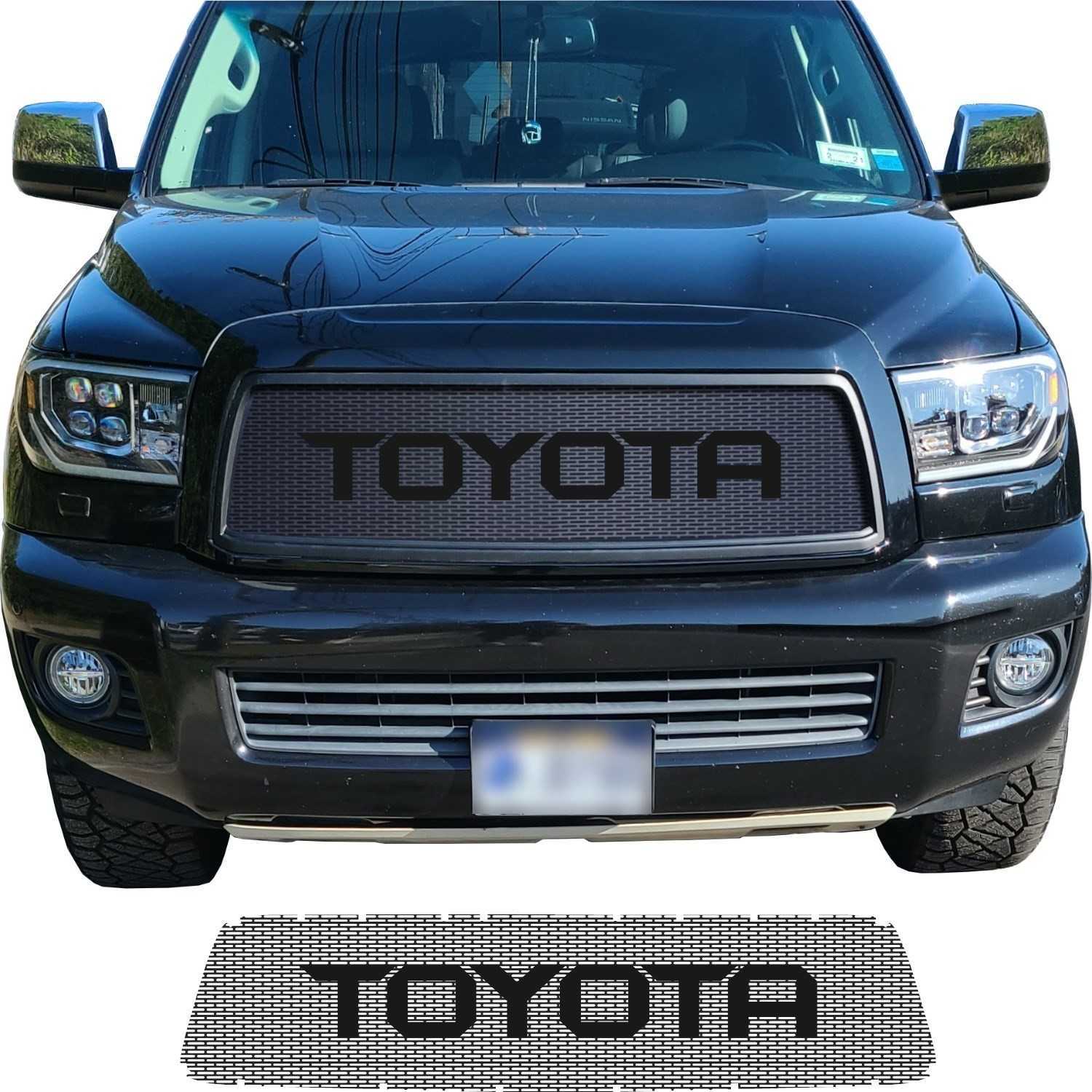 2008 - 2017 Toyota Sequoia Grill Mesh with Big Letters #1