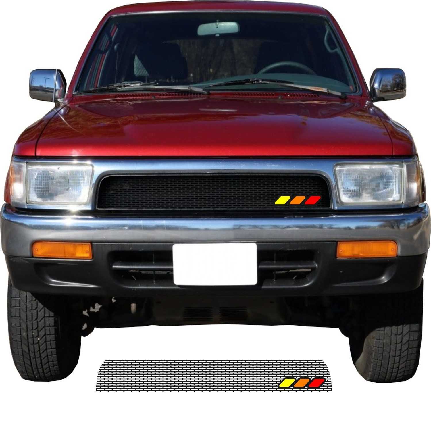 Mesh Grill with Tri-Color Emblem for 1992 - 1995 Toyota 4Runner