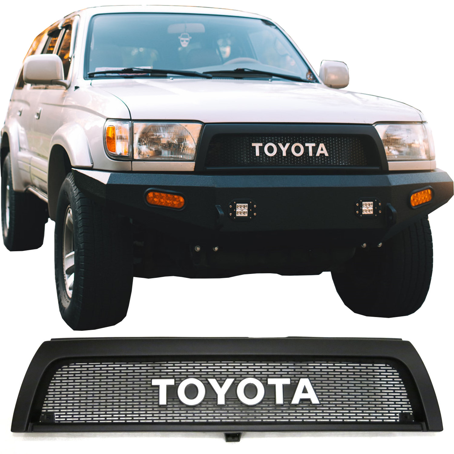 1996 - 2002 Toyota 4Runner Full Replacement Satoshi Grille