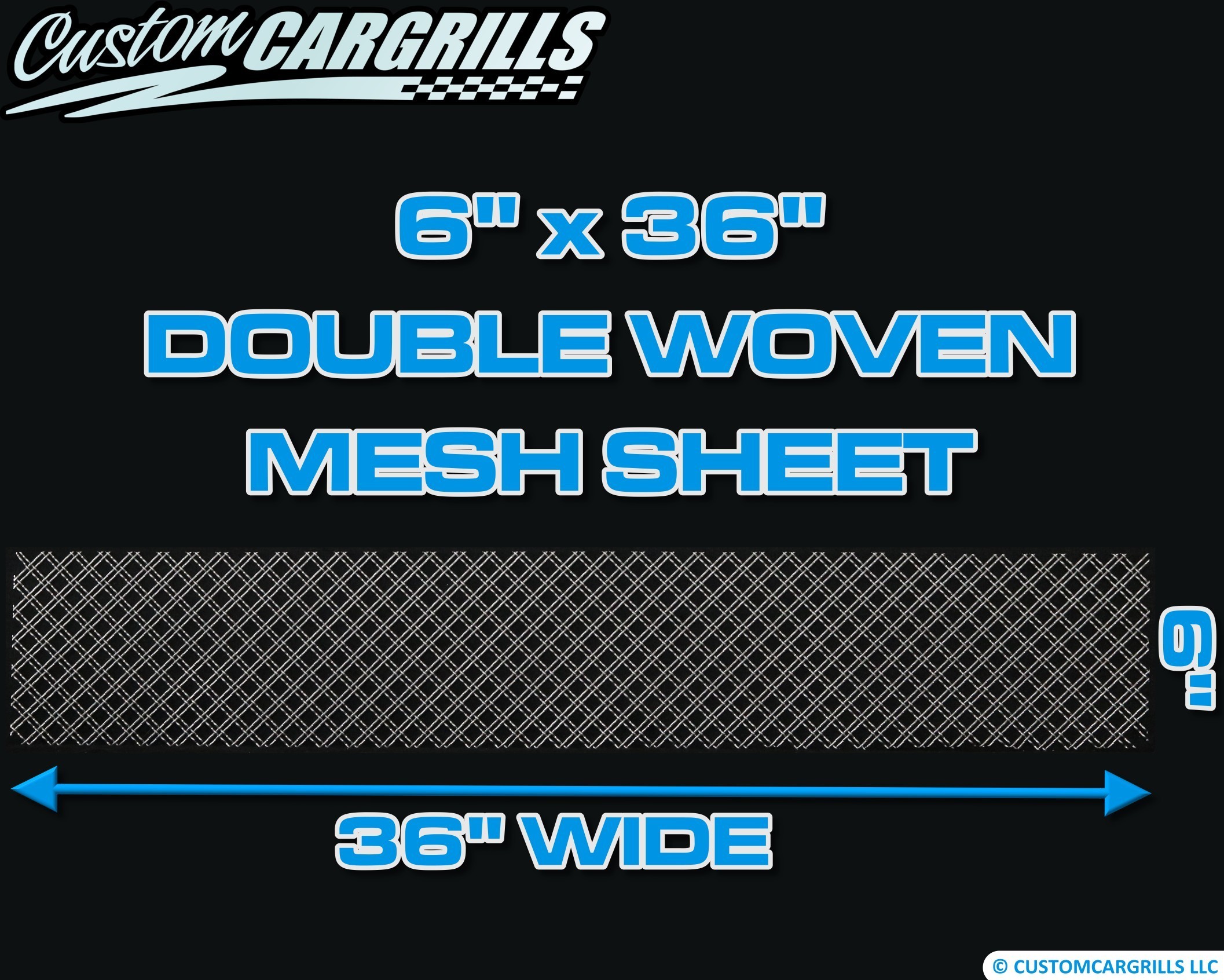6in. x 36in. Aluminum Double Woven Wire Grill Mesh Sheets - Silver #4