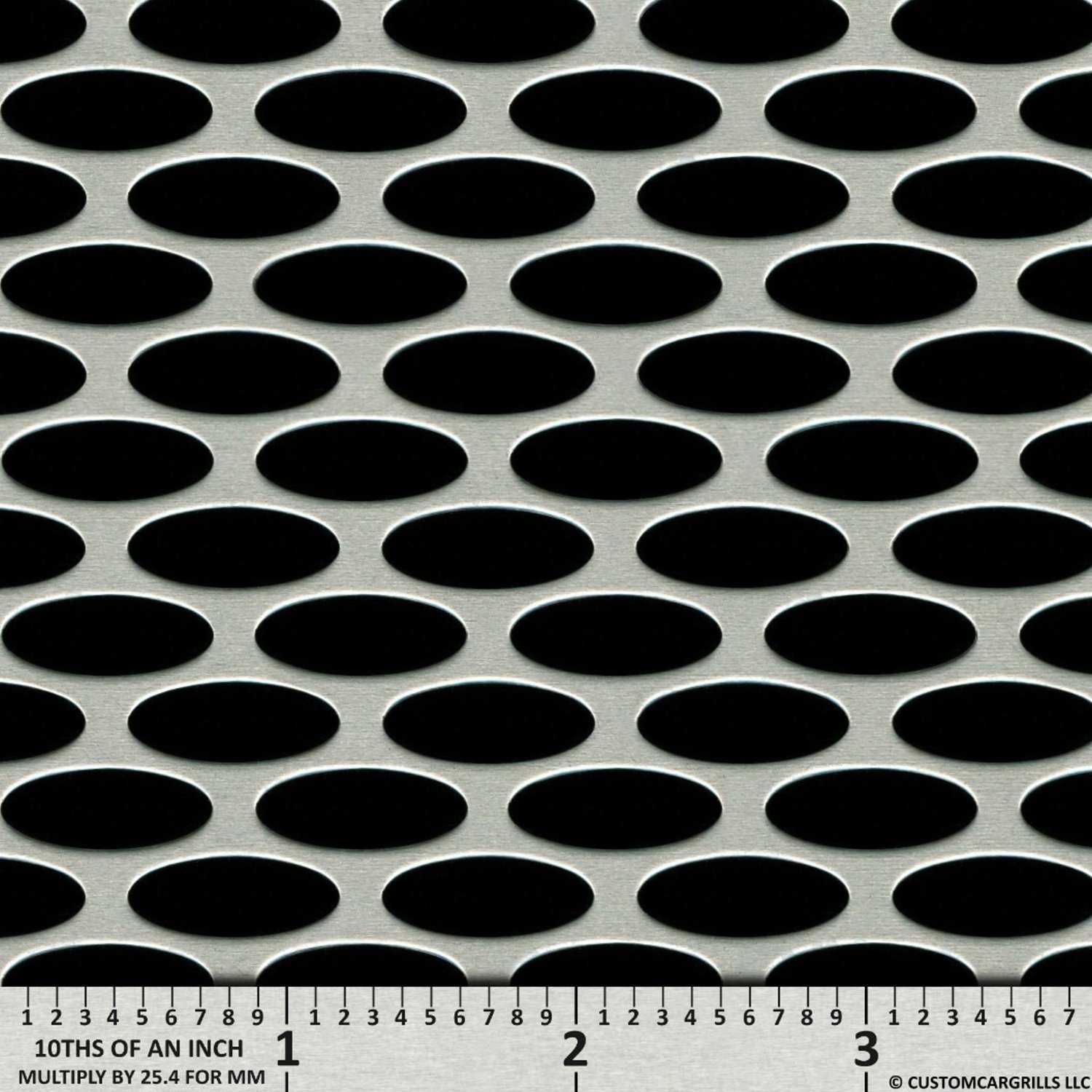 6in. x 36in. "Halo" Aluminum Grill Mesh Sheet - Silver