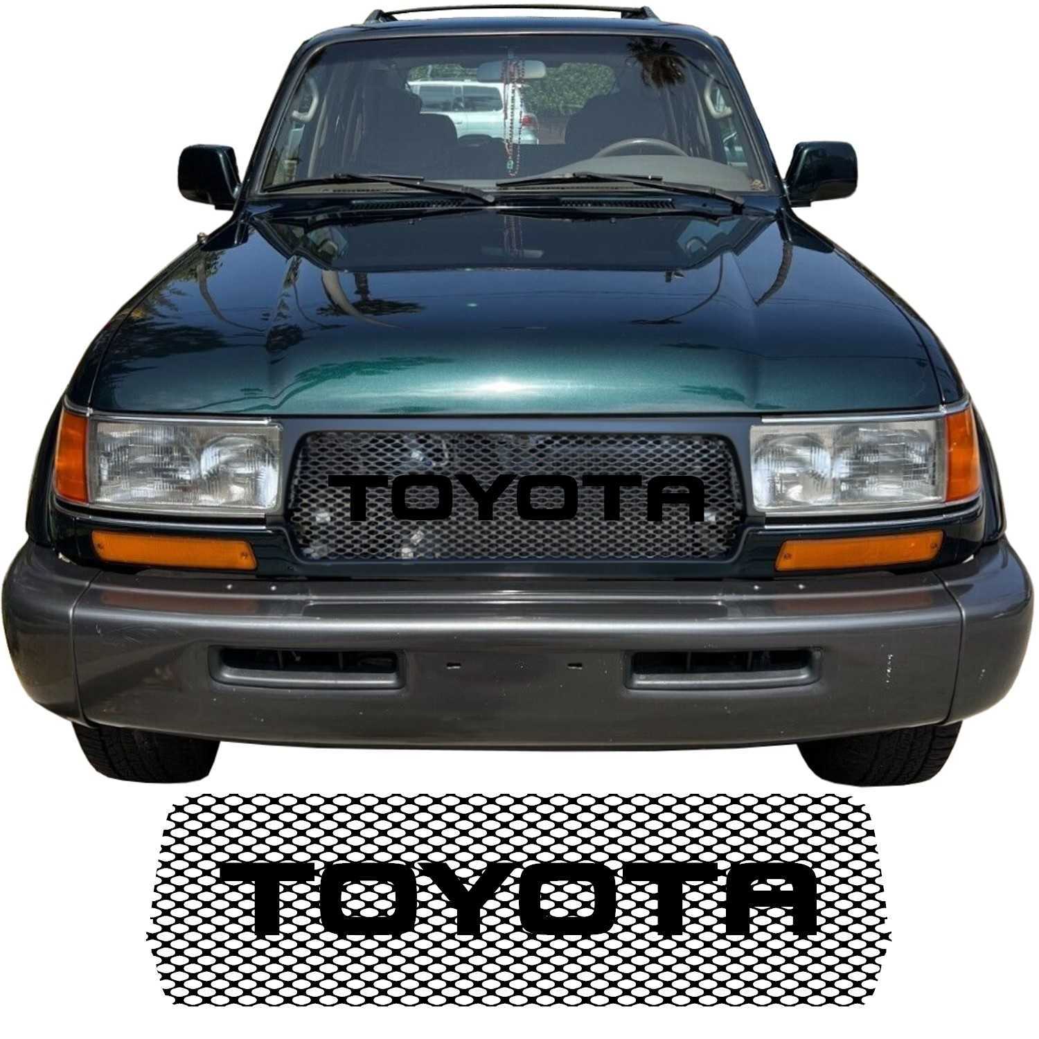 1991 - 1994 Toyota Land Cruiser Series 80 Grill Mesh and Big Letters