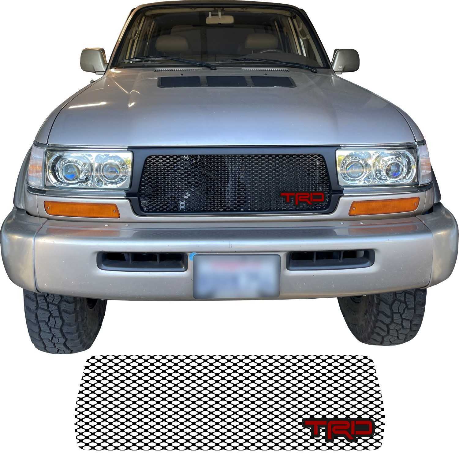 1995 - 1997 Toyota Land Cruiser Series 80 Grill Mesh and TRD Emblem