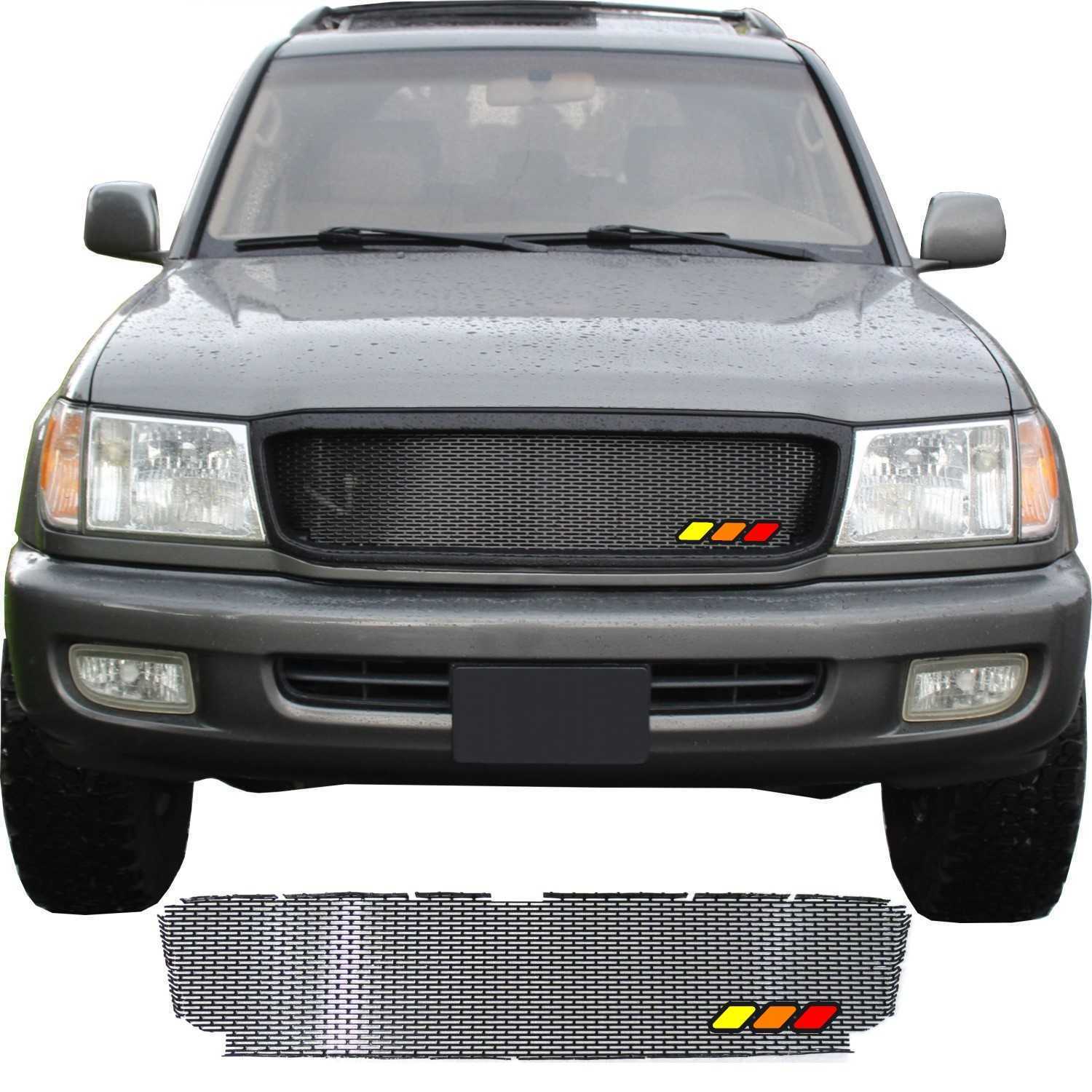 Mesh Grill with Tri-Color Emblem for 1998 - 2002 Toyota Land Cruiser Series 100
