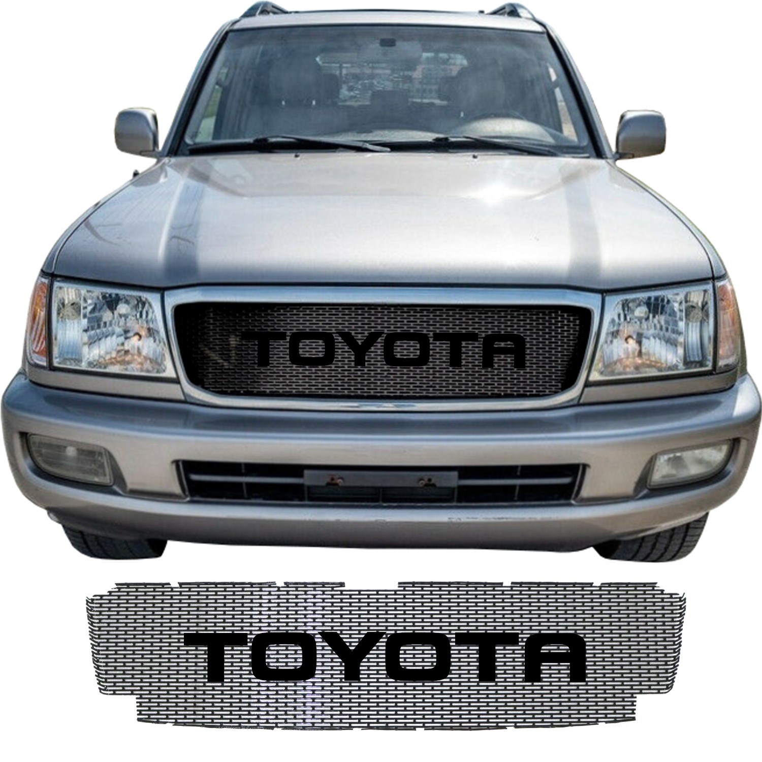 2003 - 2005 Toyota Land Cruiser Series 100 Grill Mesh and Big Letters