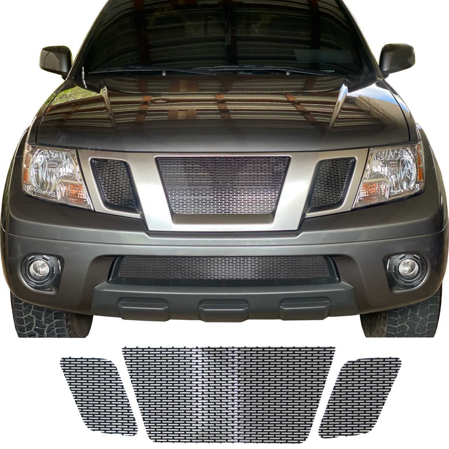 2009 - 2020 Nissan Frontier Mesh Grill Set #1