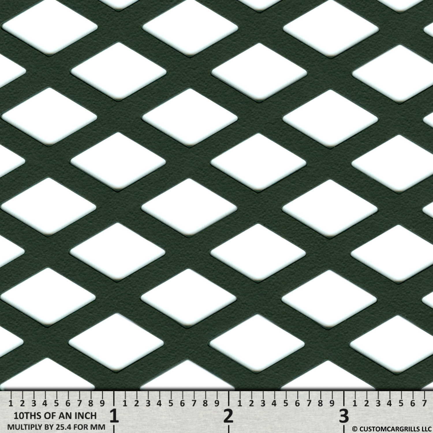 5mm Thickness 60X60mm Diamond Hole Aluminum Grill Mesh (USA