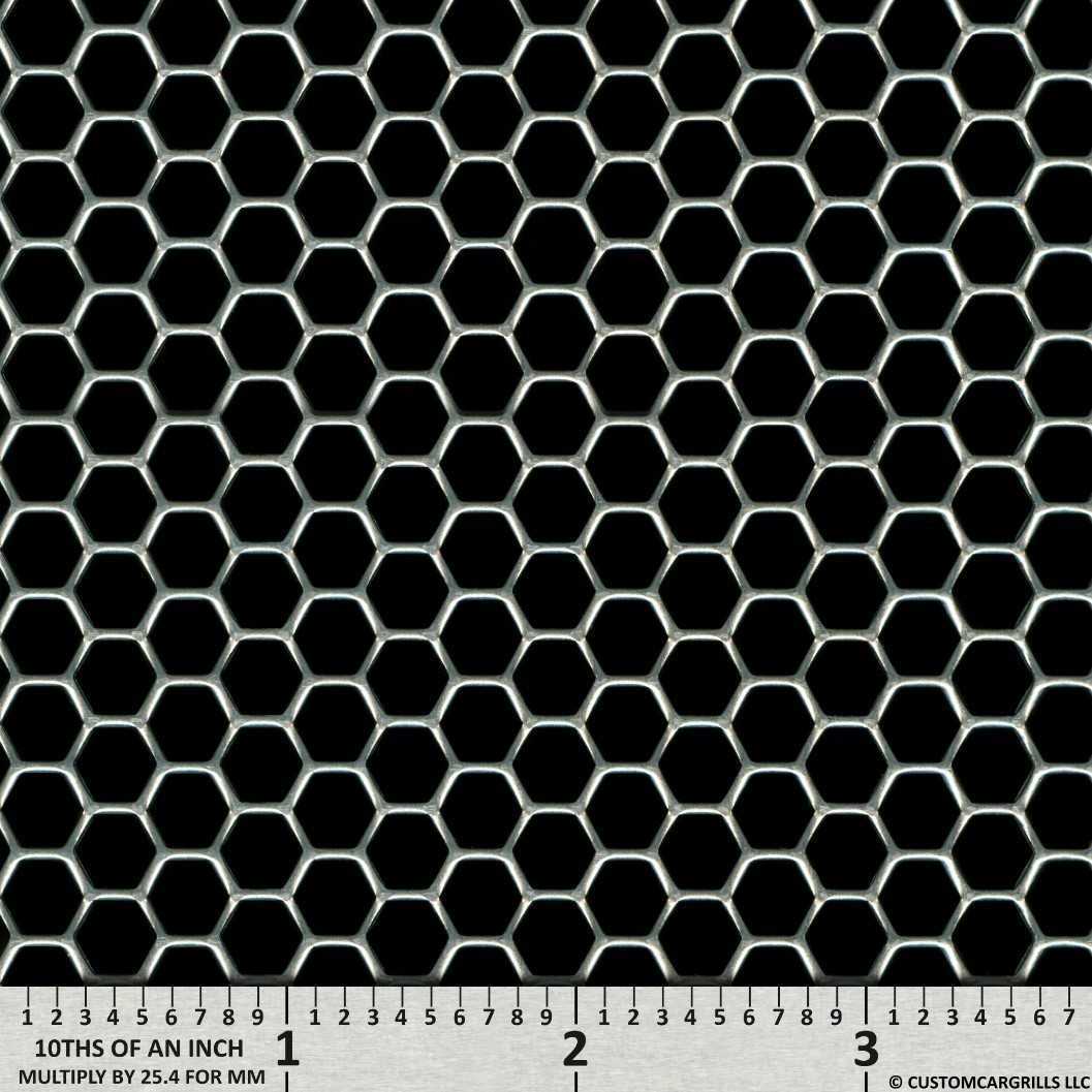 Perforated Hex Aluminum Grill Mesh Sheets