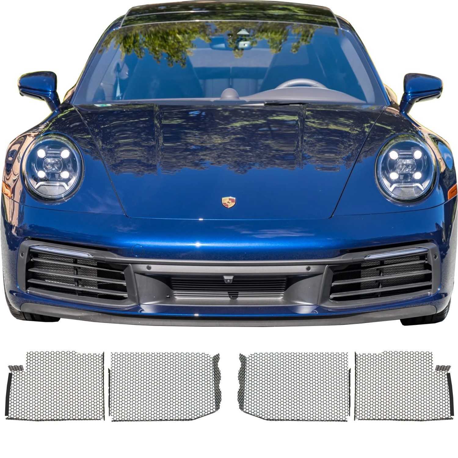 Porsche 992.1 Standard Bumper Radiator Grille Mesh Set