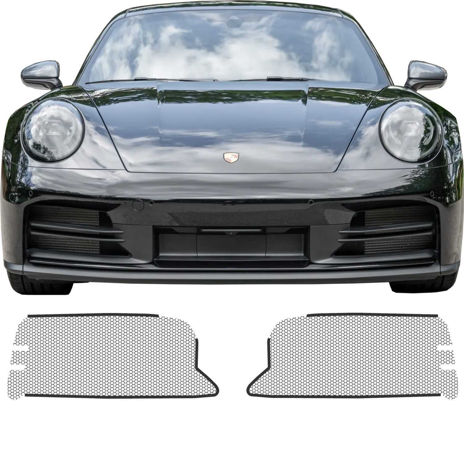 Porsche 992.2 Standard Bumper Radiator Grille Mesh Set