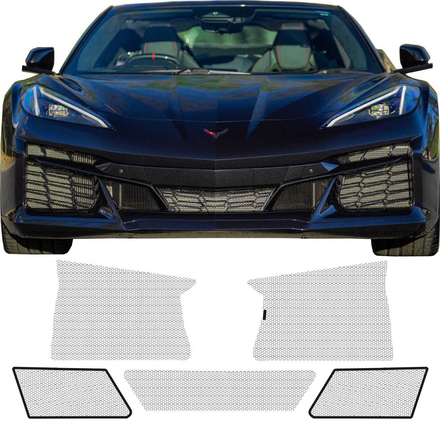 2023 - 2027 Chevy Corvette C8 Z06 & E-Ray Grille Mesh Set