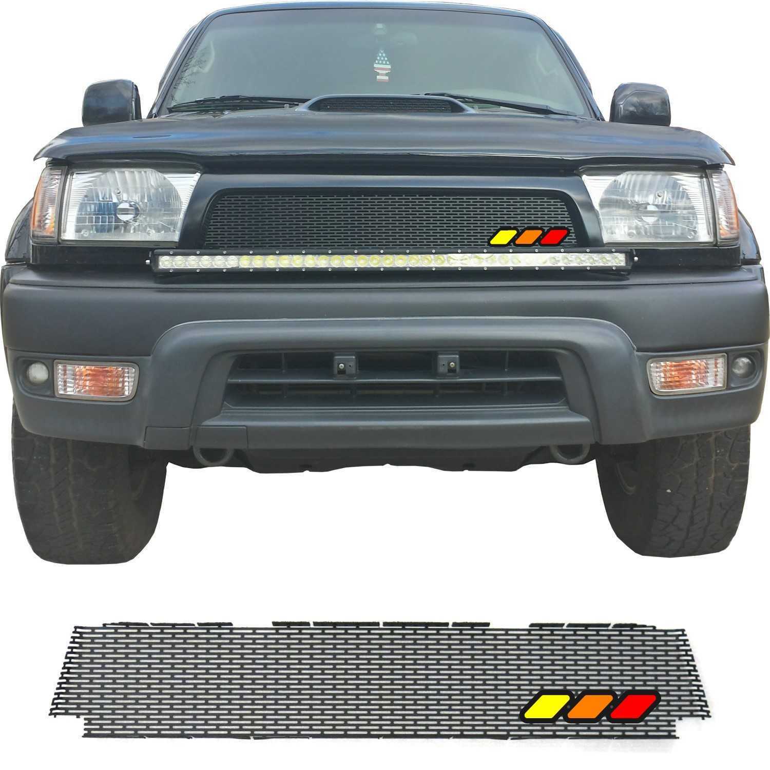 Mesh Grill with Tri-Color Emblem for 1996-98 (and 99-02*) Toyota 4Runner