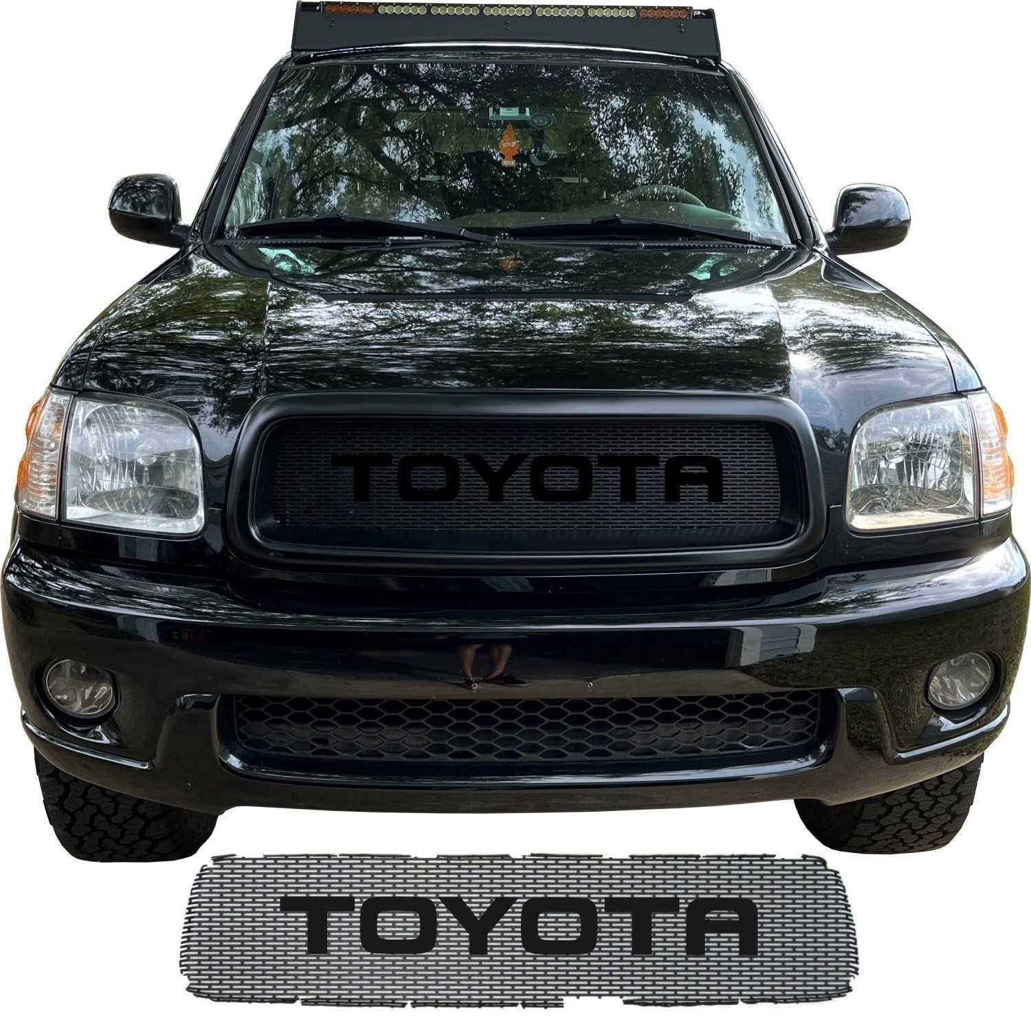 2001 - 2004 Toyota Sequoia Grill Mesh with Big Lettering #1
