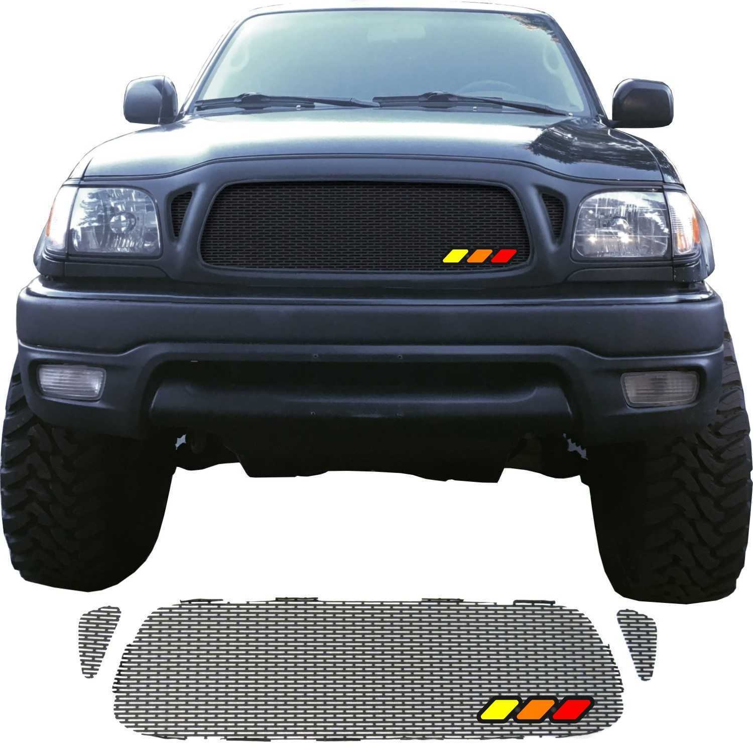 Mesh Grille with Bezel and Tri-Color Emblem for 2001 - 2004 Toyota Tacoma