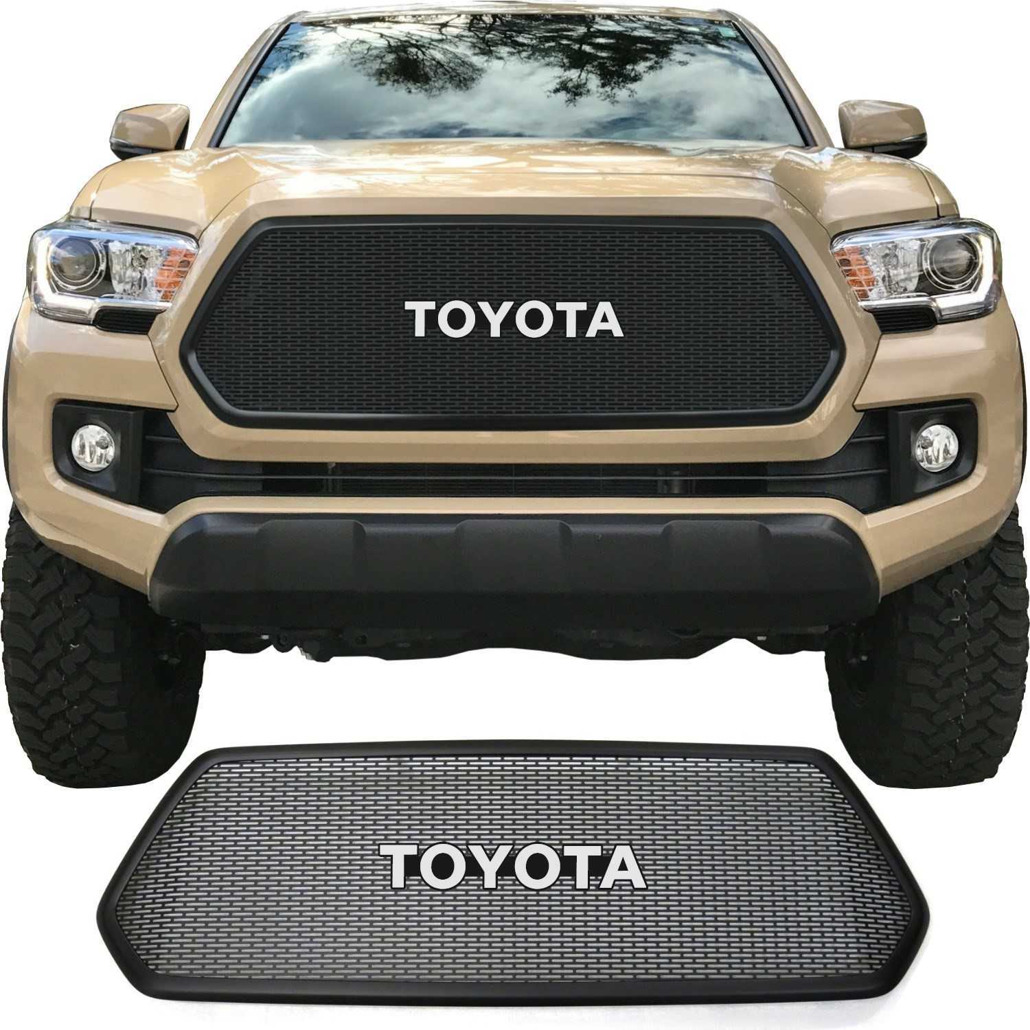 2016 - 2017 Toyota Tacoma Mesh Grill with Bezel and Emblem