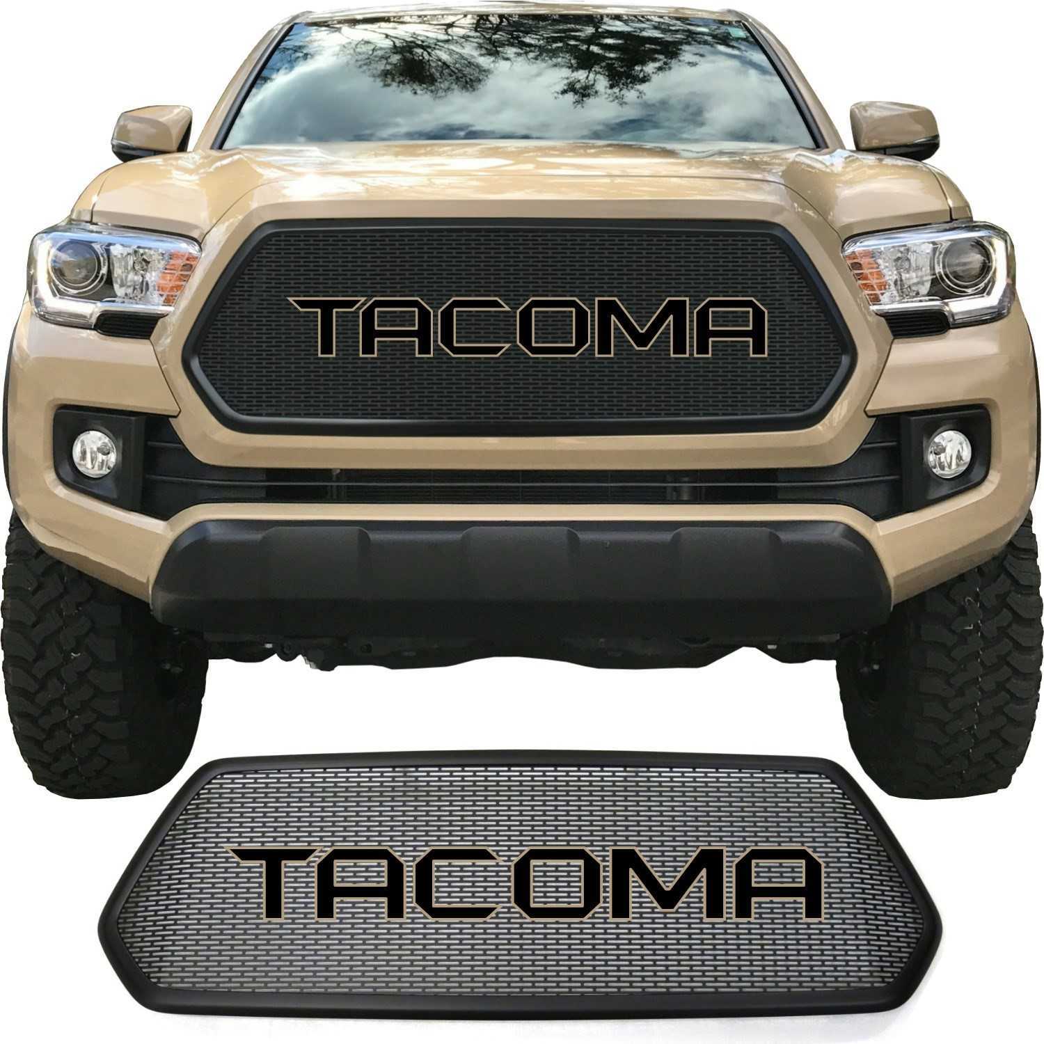 2016 - 2017 Toyota Tacoma Mesh Grill with Bezel and Sharp Letters #4