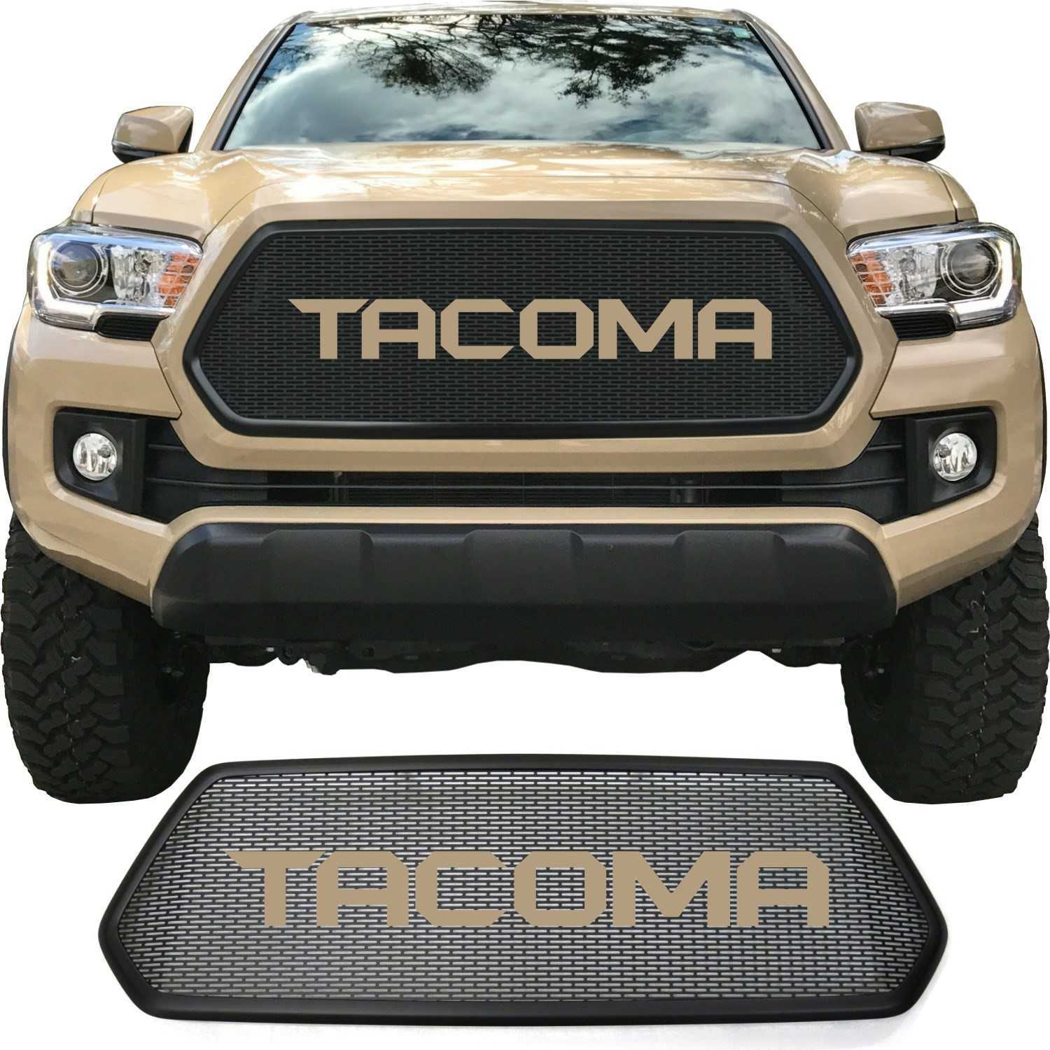 2016 - 2017 Toyota Tacoma Mesh Grill with Bezel and Sharp Letters #2