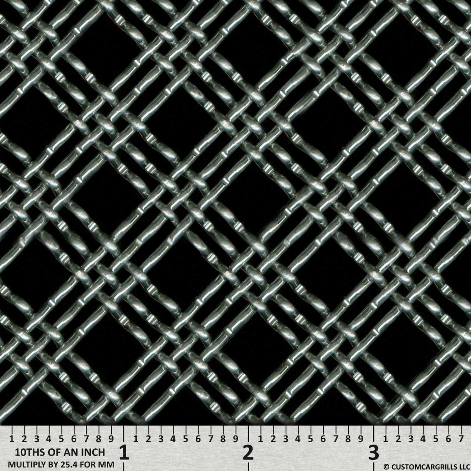 12in. x 48in. Aluminum Triple Woven Wire Grill Mesh Sheets - Silver #1