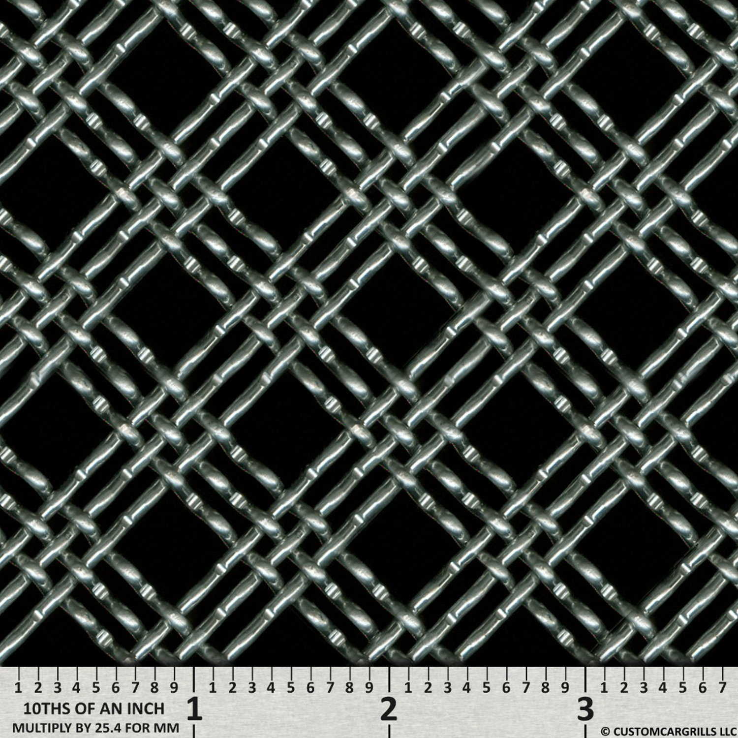 Metal mesh for grill outlet
