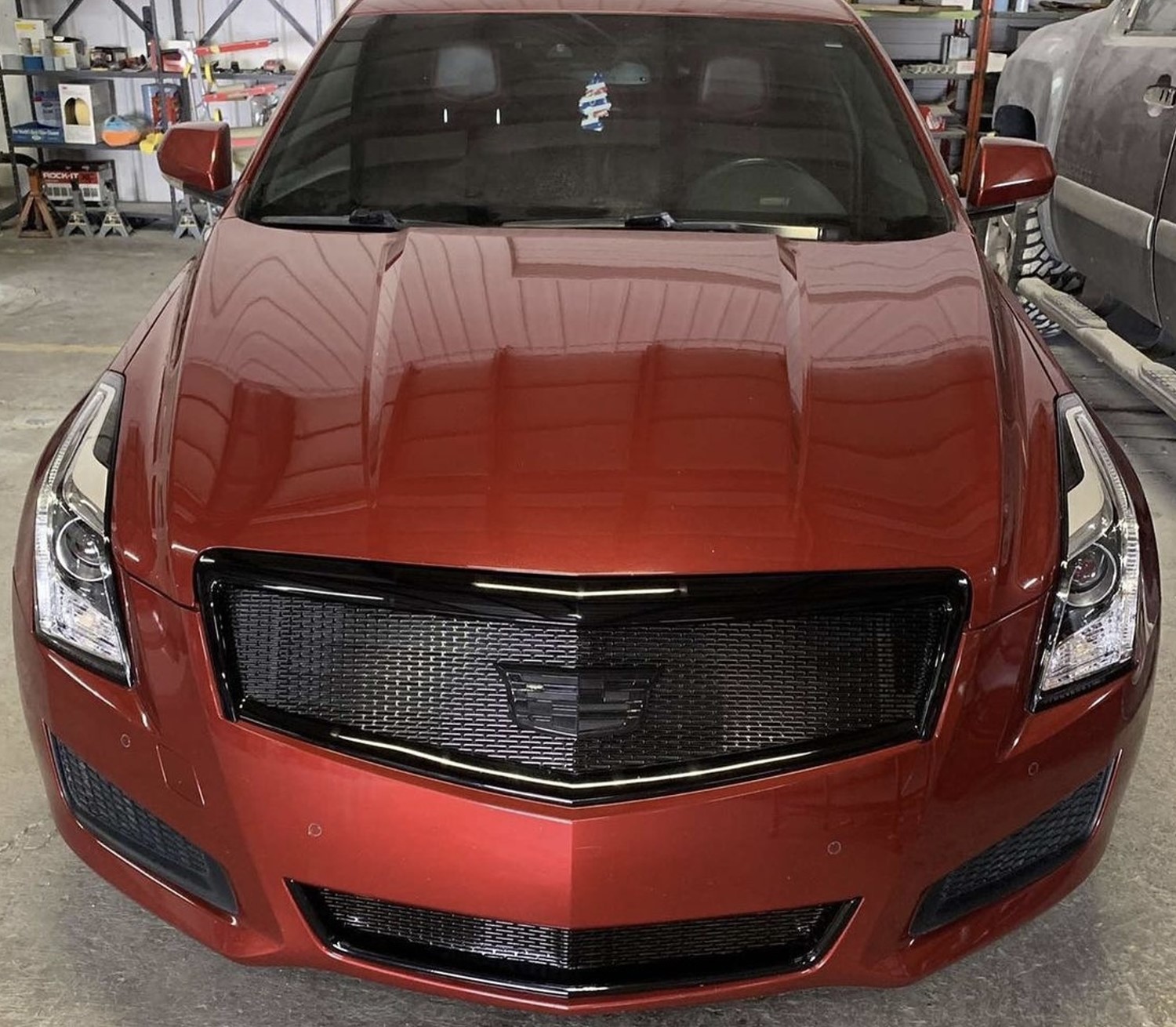 Sleek and Stylish: All Black Grille for Your 2013 Cadillac ATS