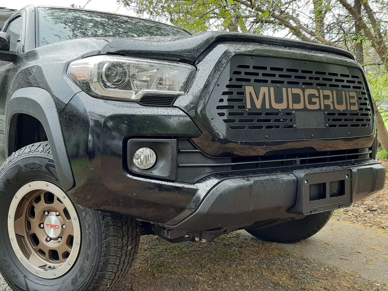 Getting down and dirty in the mud with a new custom grille for 3rd gen Toyota Tacoma