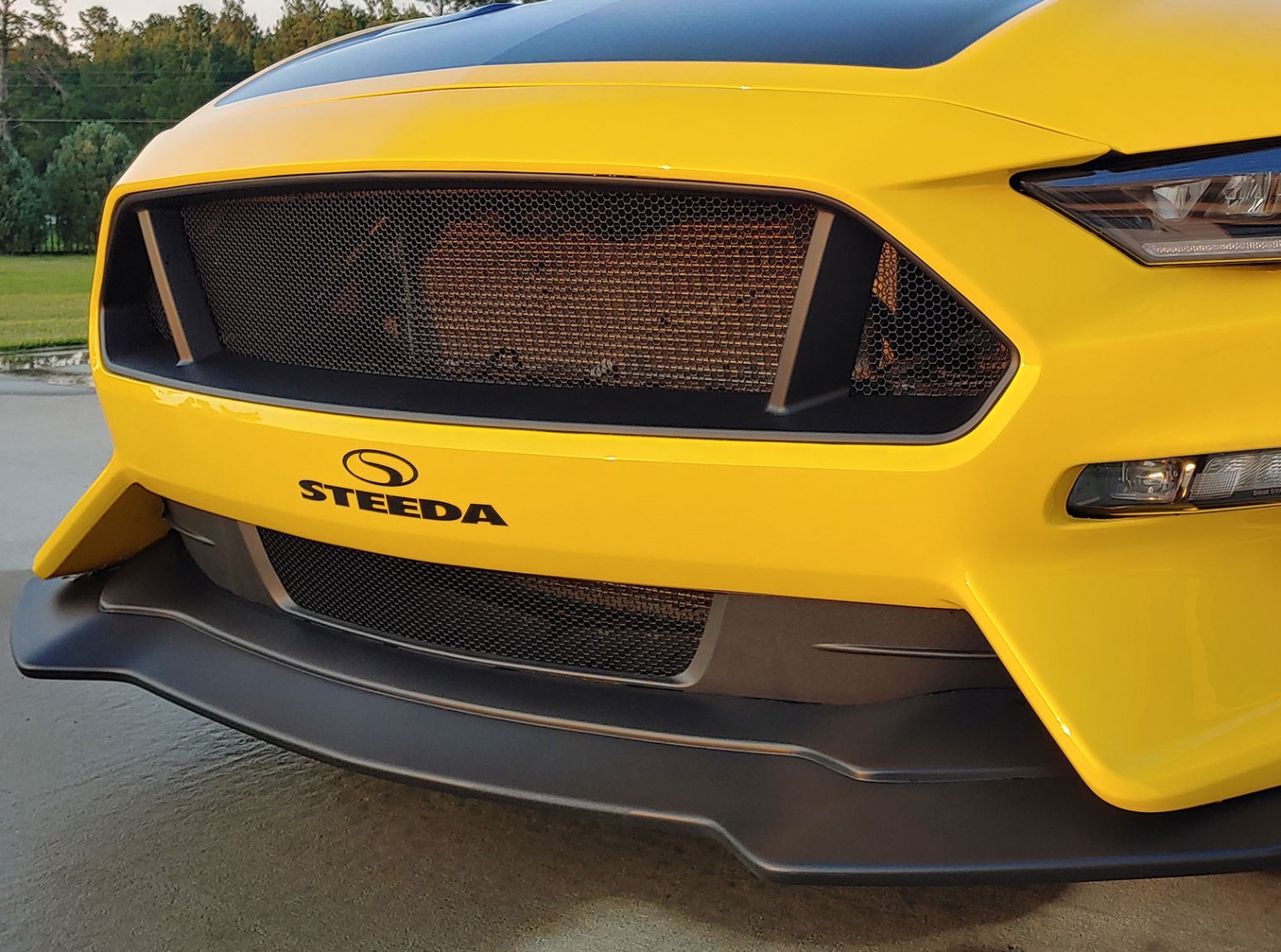Custom Grilles on Aftermarket Bumpers - Sixth Generation Mustang Mesh Set