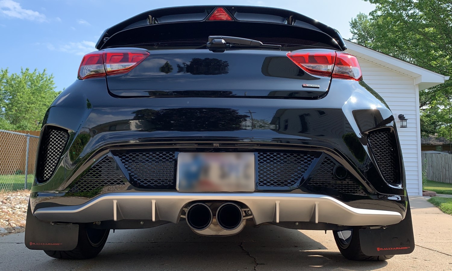 Enhance Your Hyundai Veloster's Style with a Custom Rear Bumper Mesh Set