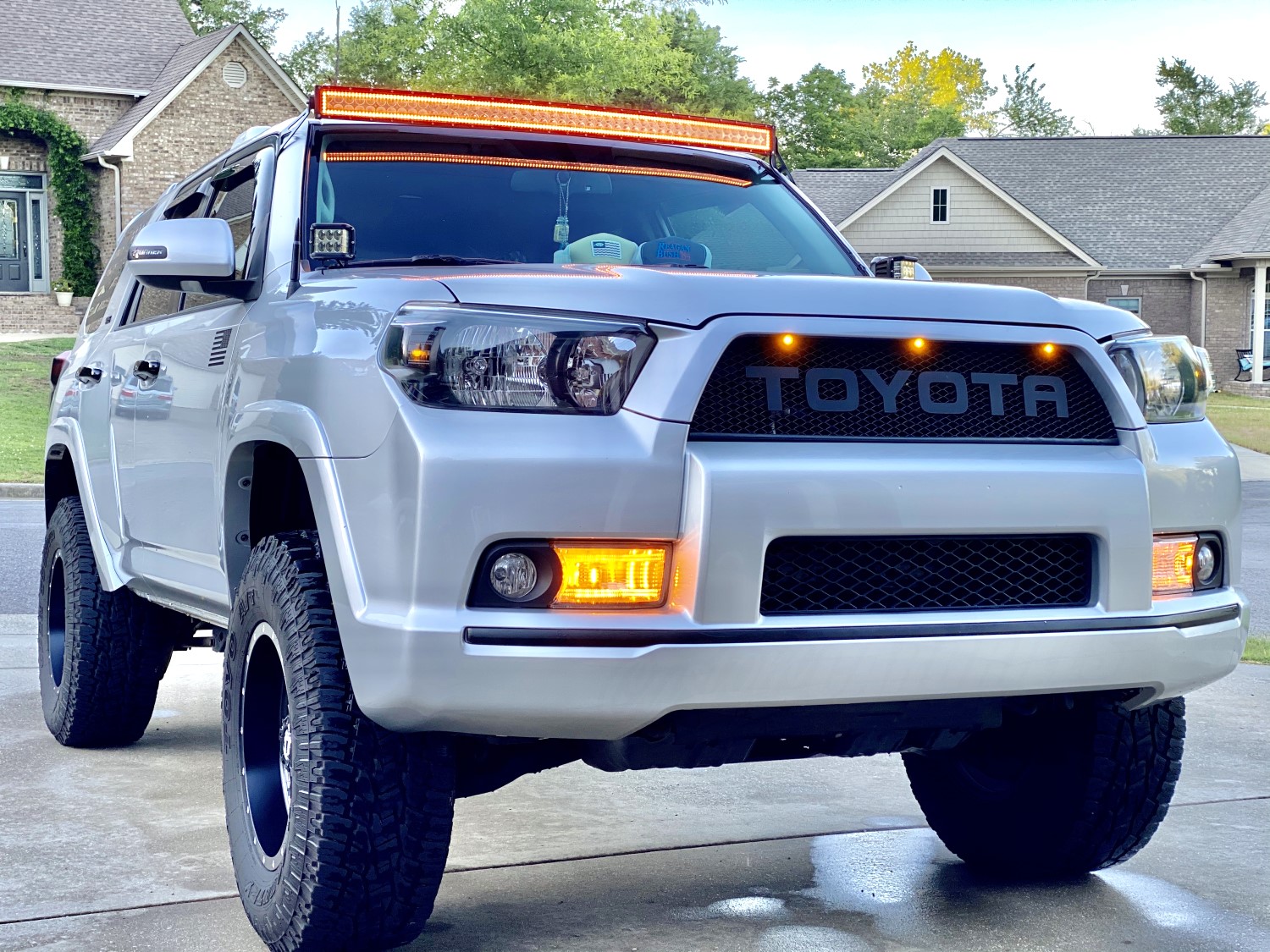 Make Your 2010 Toyota 4Runner Stand Out with Our Custom Diamond Mesh Grille, Lettering, and Lights