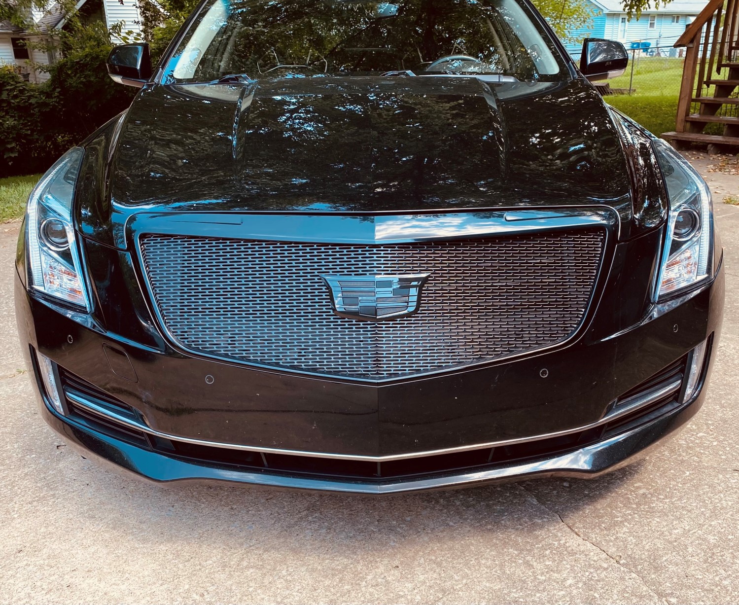 Sleek and Stylish: Our New Black Mesh Grille and Emblem for Your 2015+ Cadillac ATS
