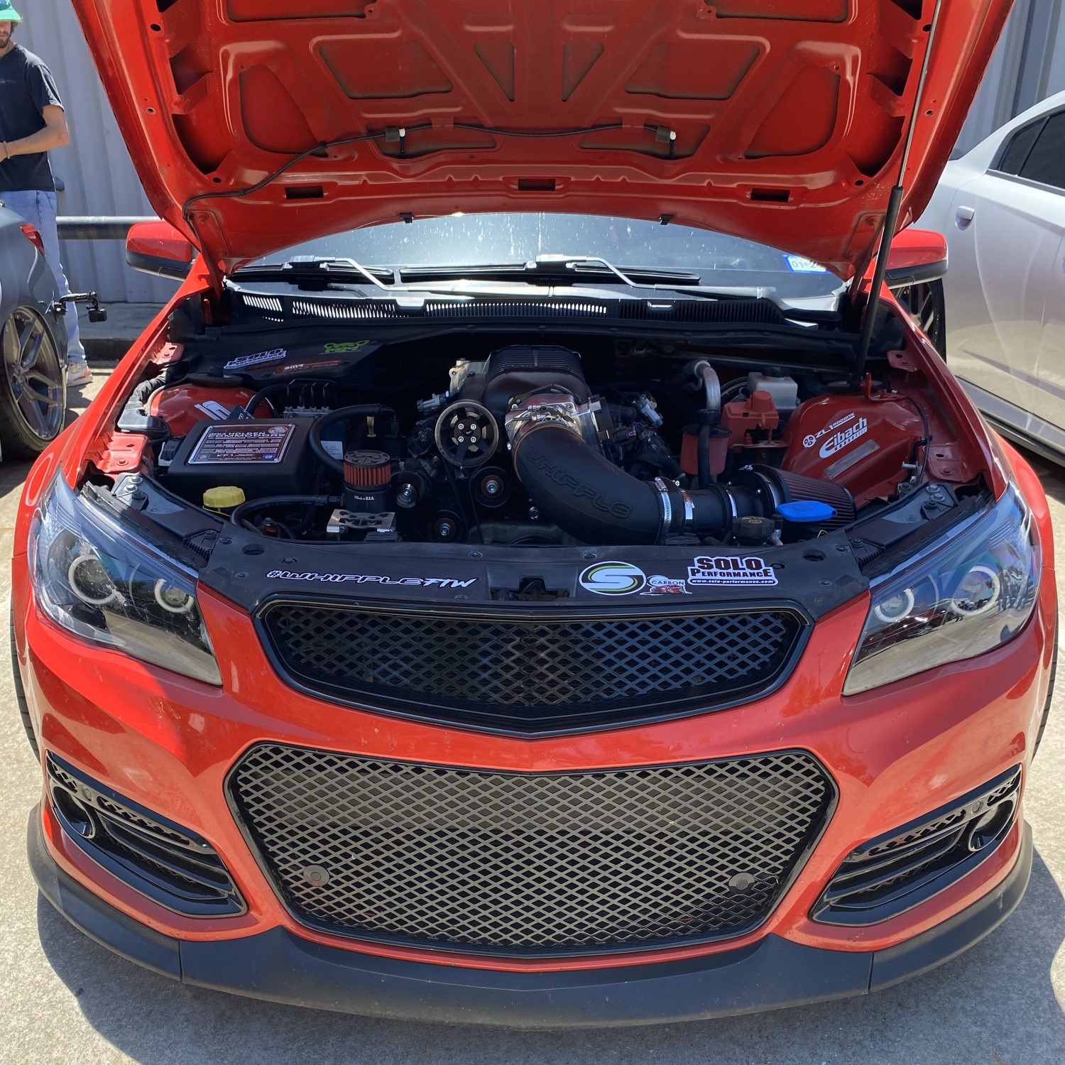 Chevy SS Bumper Conversion with HSV Style Grille and Black Diamond Mesh